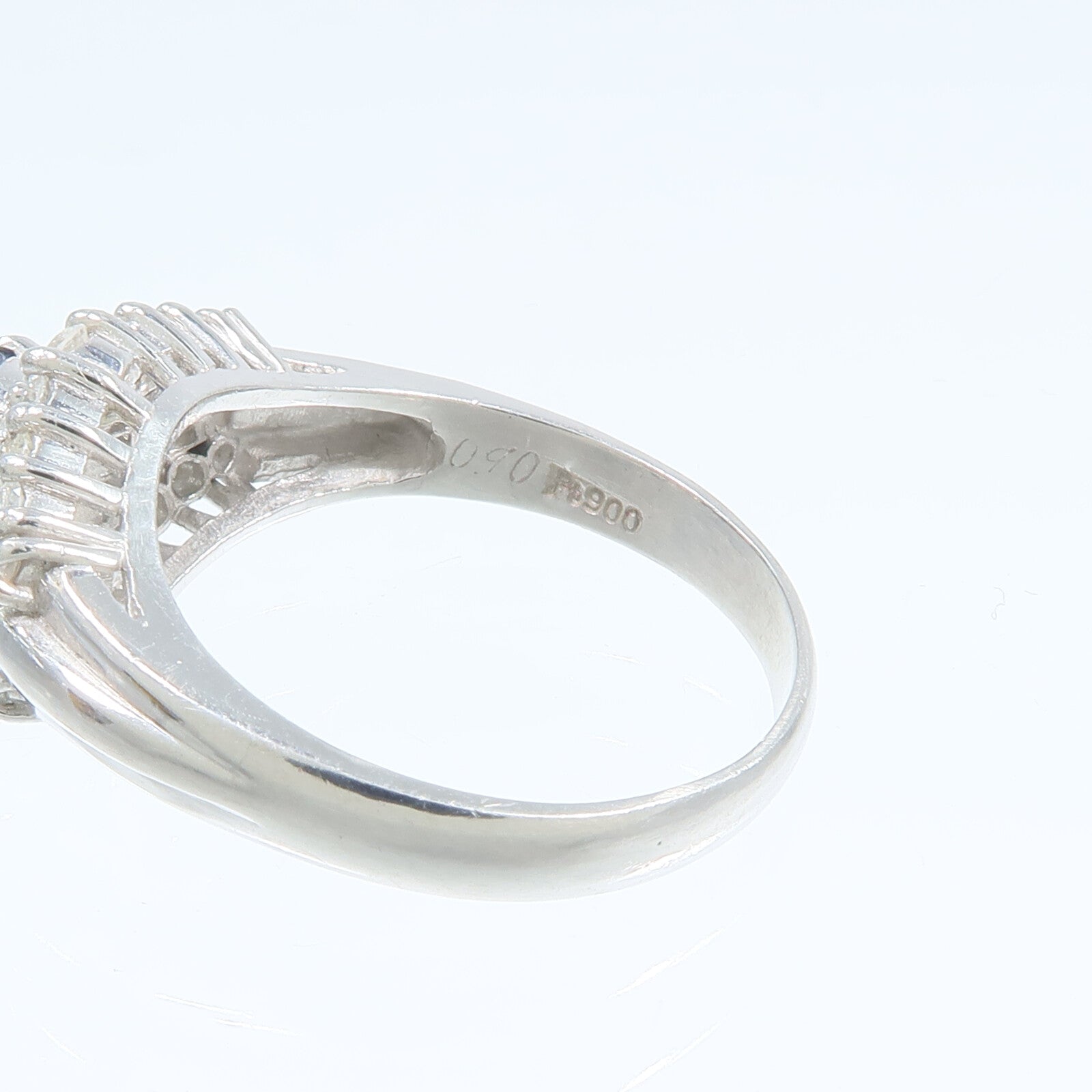 JEWELRY PT900鉑金Sapphire Diamond Ring藍寶石/鑽石戒指