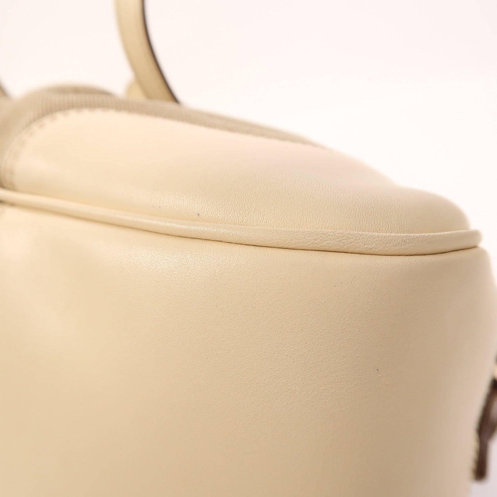 PRADA 【激減優惠】帆布/牛皮皮革2 Way Shoulder銀扣手挽肩背兩用袋