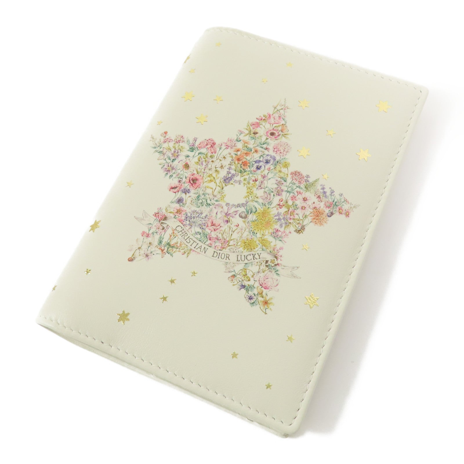 Dior 牛皮皮革Lucky Dahlia Passport Case護照套