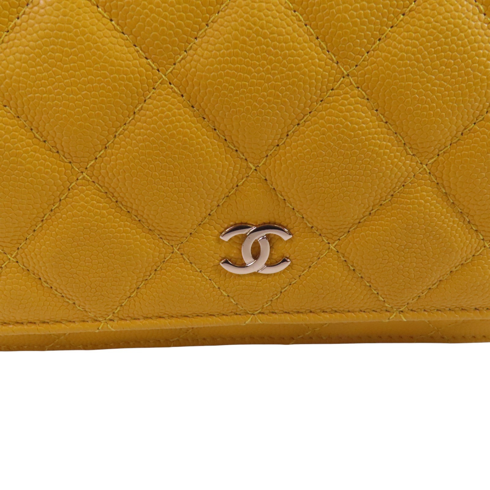 CHANEL 牛皮皮革Chanel WOC Wallet On Chain金扣鏈帶肩背袋