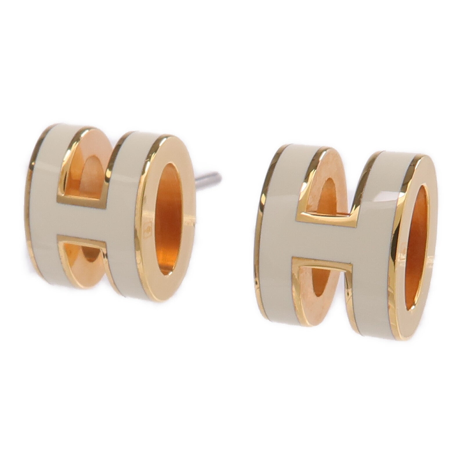 HERMES 金屬Mini Pop H耳環