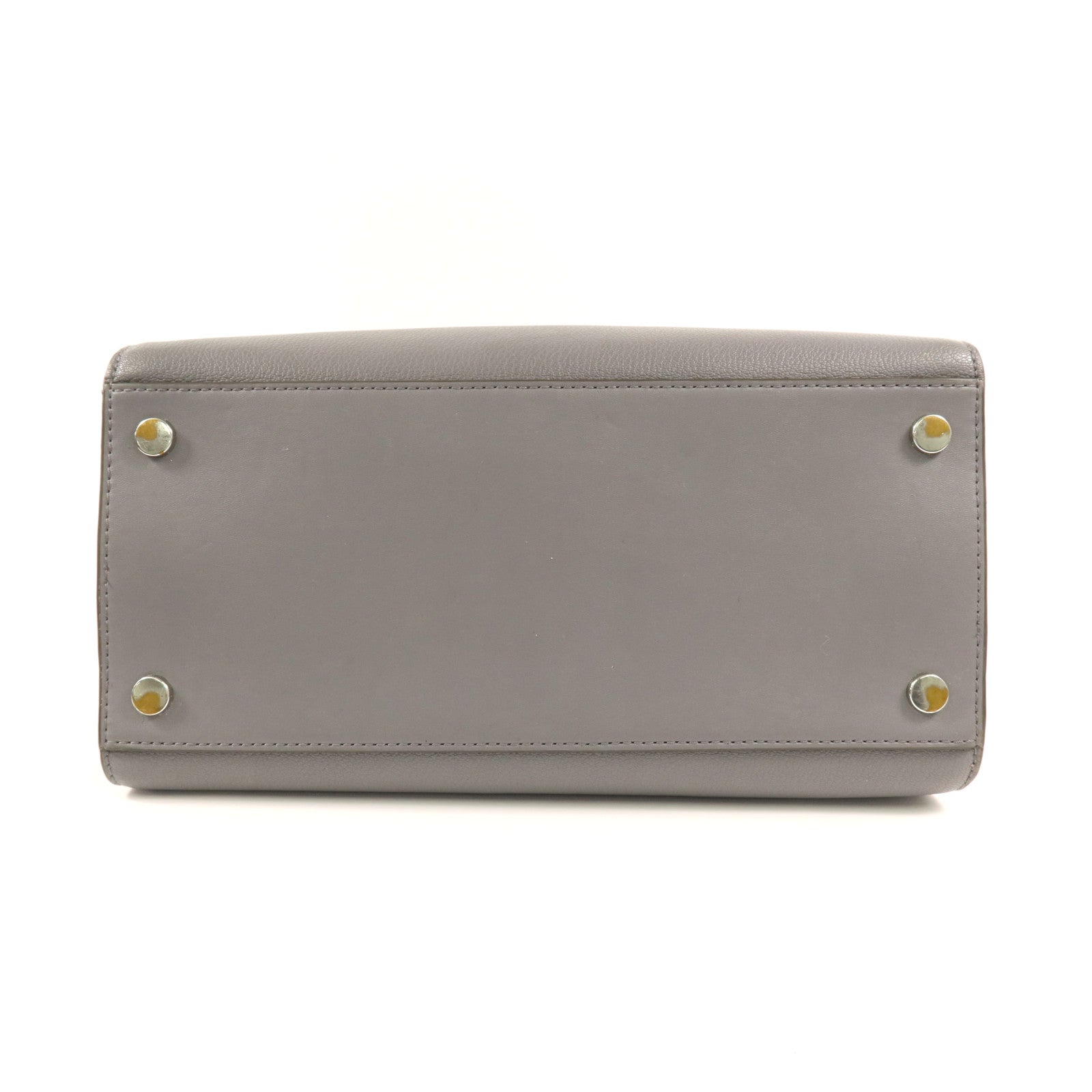 Michael Kors 皮革Top-Zip Satchel銀扣手挽肩背兩用袋