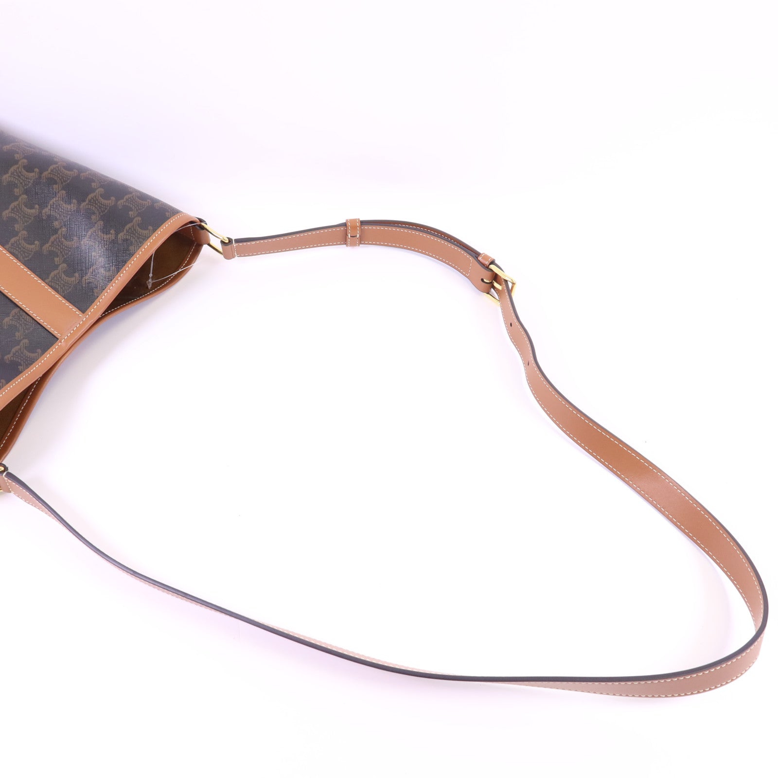 CELINE 塗層帆布Bucket Bag Small金扣肩背袋