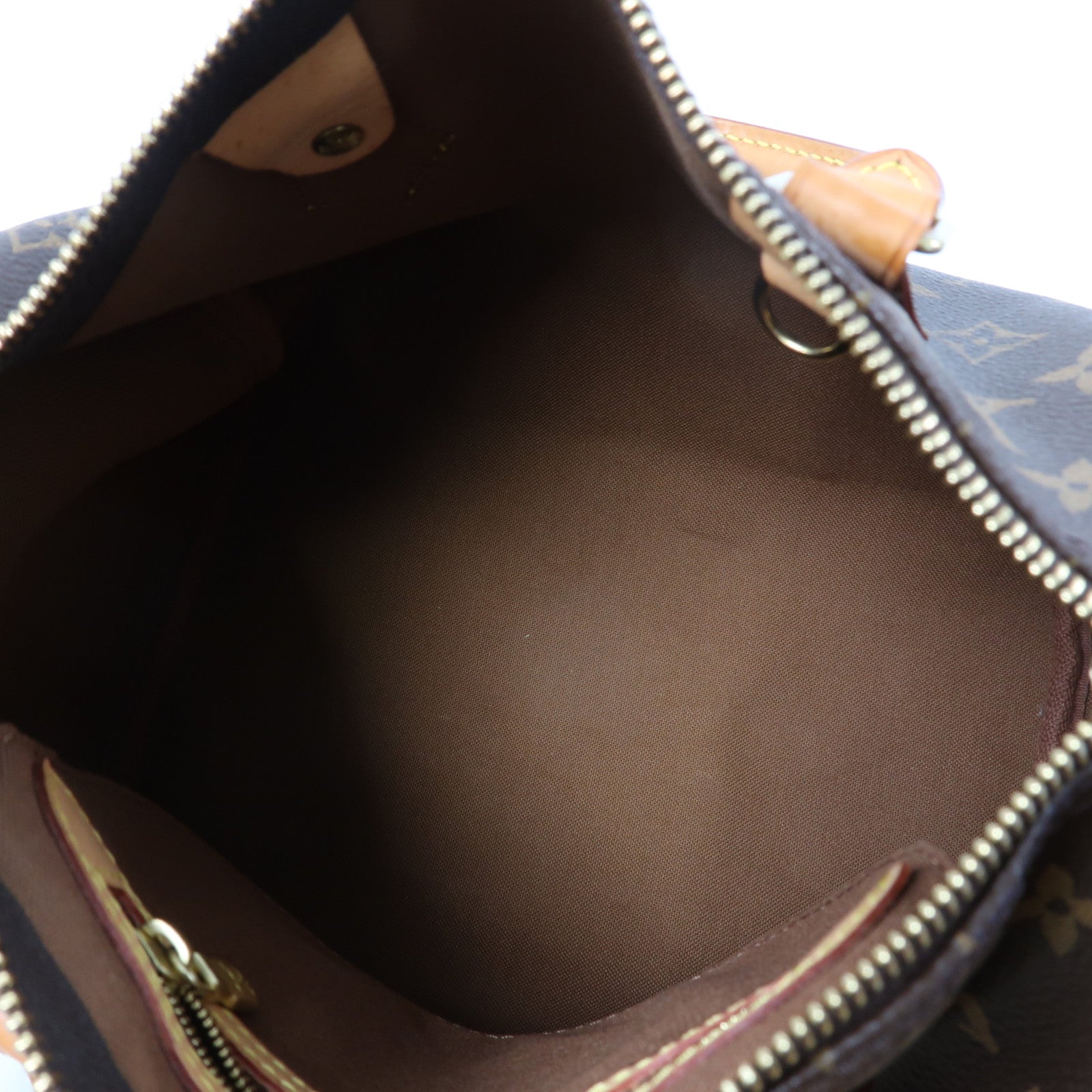 LOUIS VUITTON Monogram Speedy 25金扣手挽袋啡色