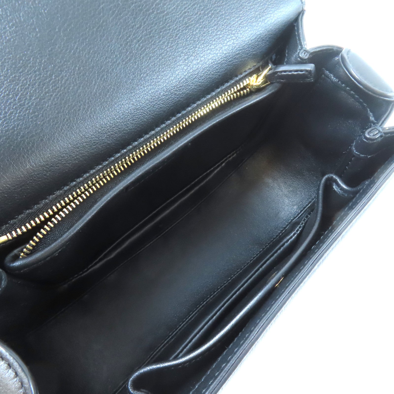 GUCCI 【激減優惠】牛皮皮革Blondie Top Handle金扣手挽肩背兩用袋黑色