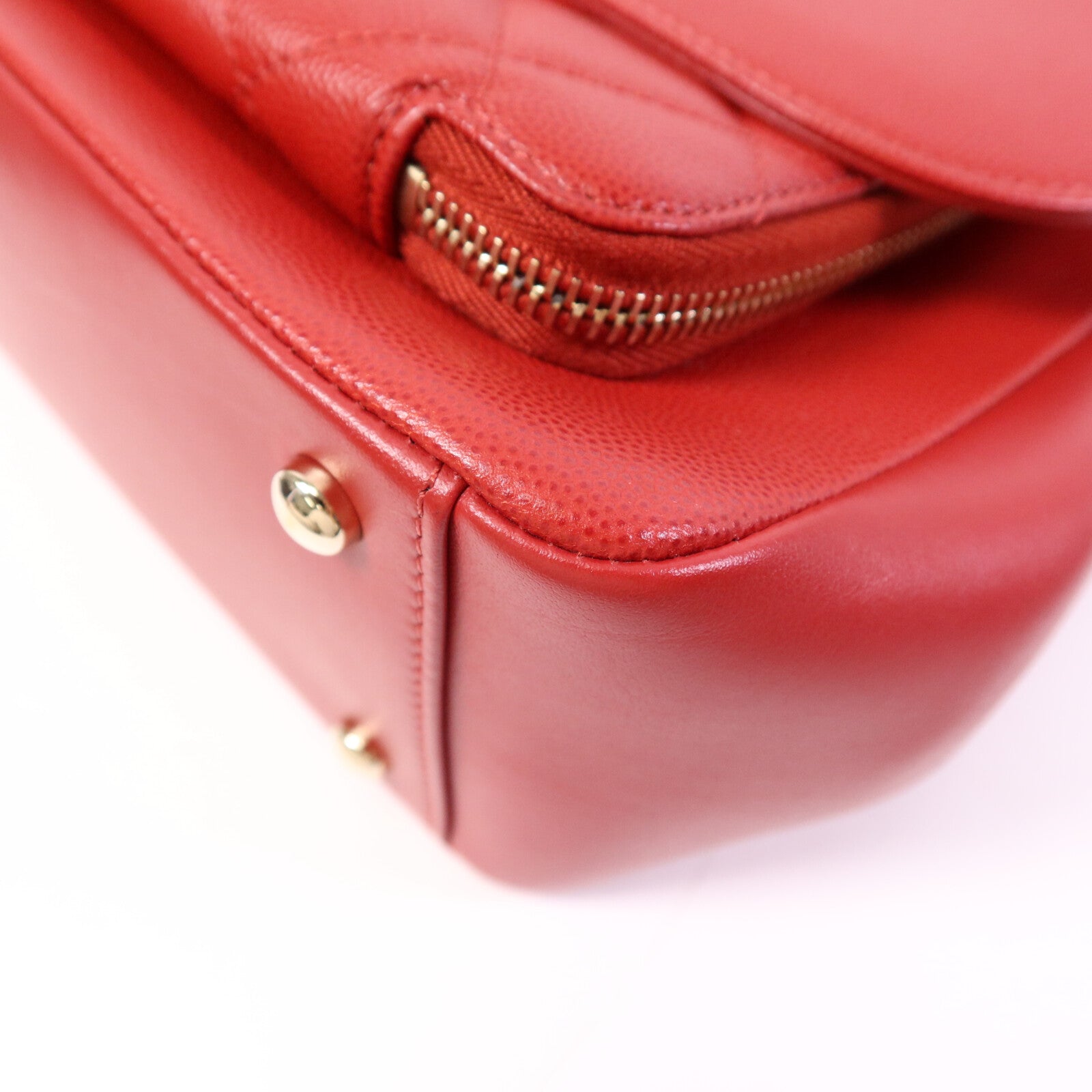 CHANEL 牛皮皮革Business Afffinity Flap Bag金扣手挽肩背兩用袋