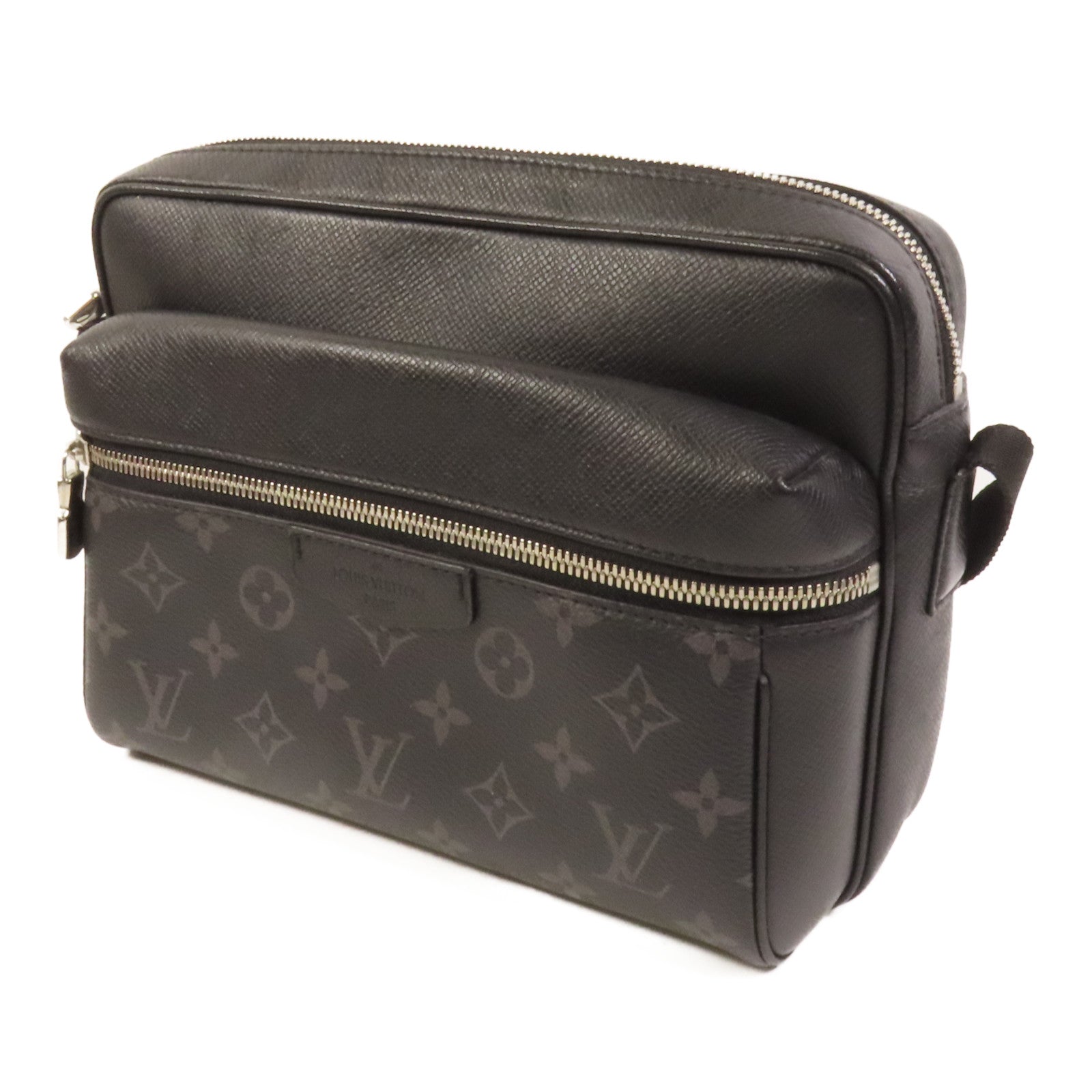 LOUIS VUITTON 【激減優惠】Monogram Eclipse Messenger PM Voyager銀扣肩背袋
