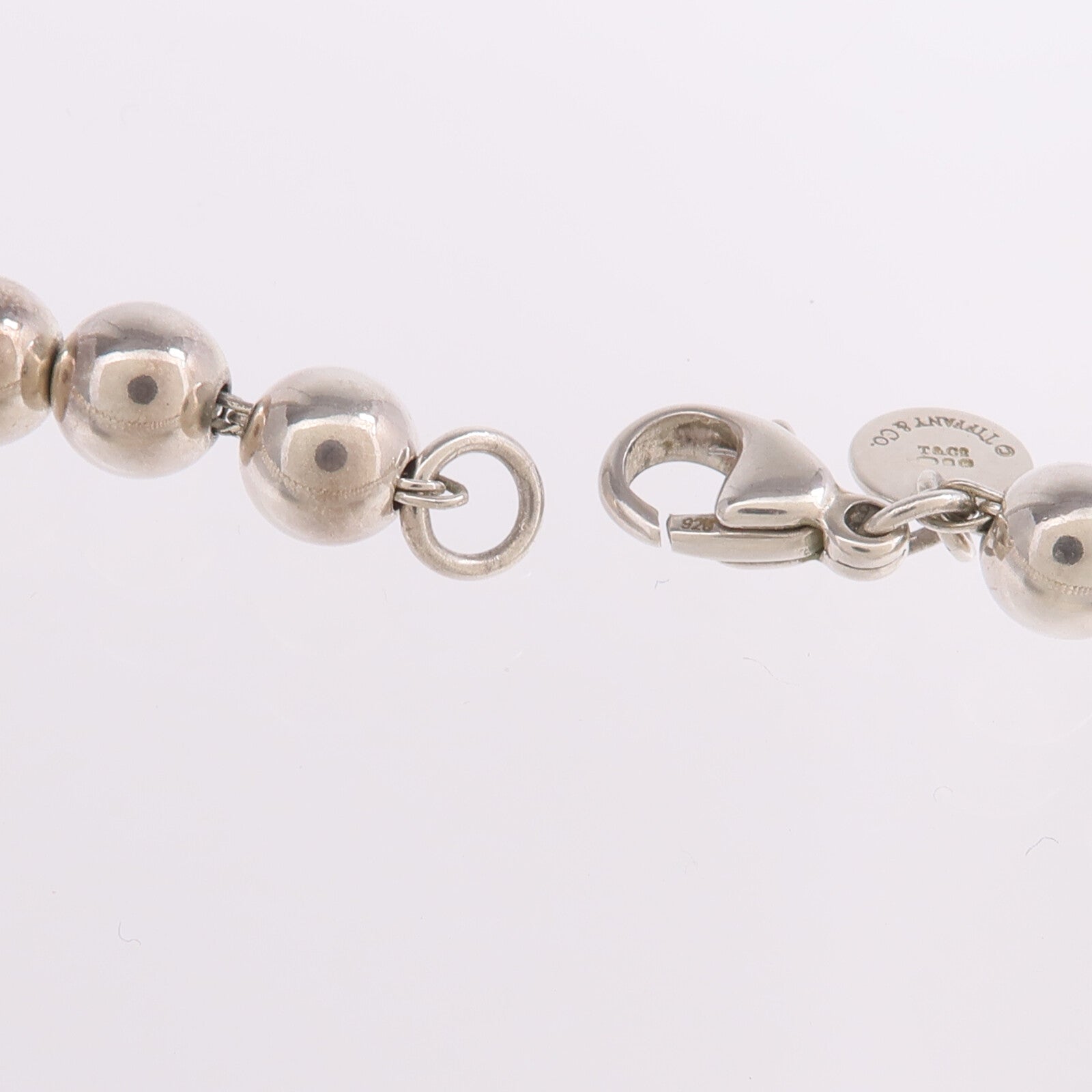 TIFFANY＆CO 925純銀Ball Necklace項鍊