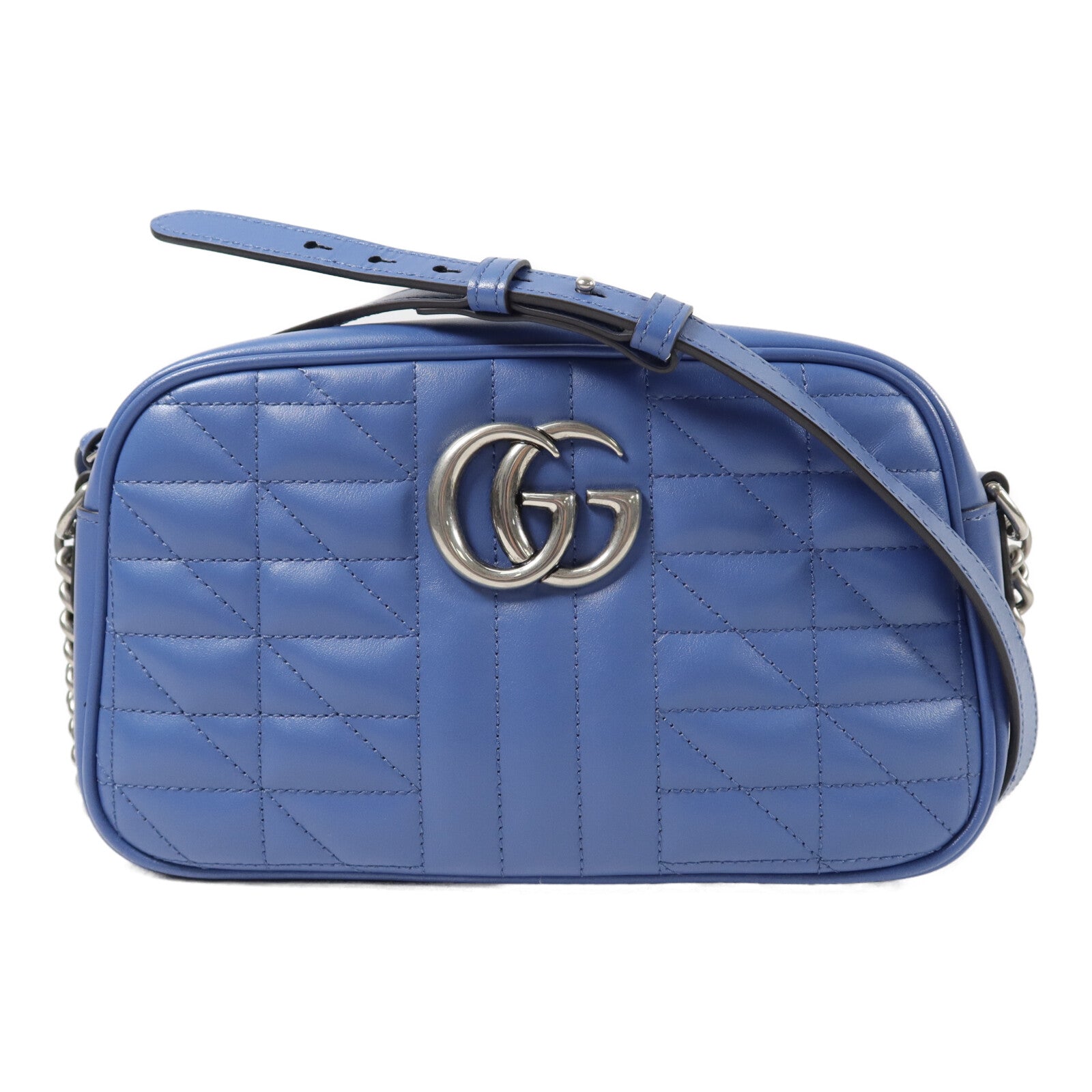 GUCCI 牛皮皮革GG Marmont鏈帶肩背袋