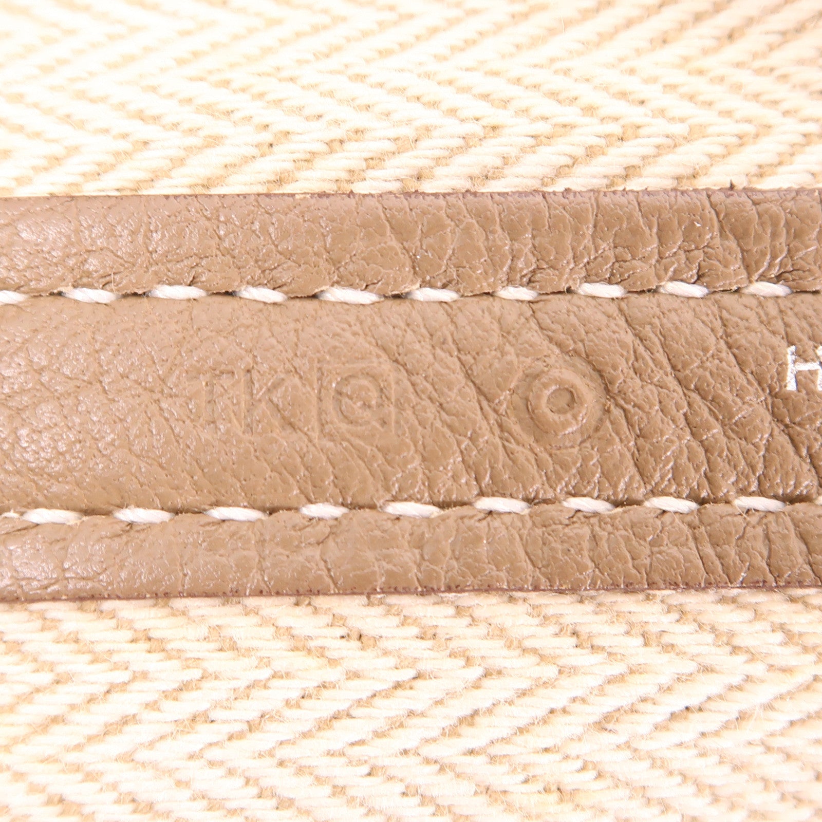 HERMES Negonda皮革GardenParty PM銀扣手挽袋Etoupe