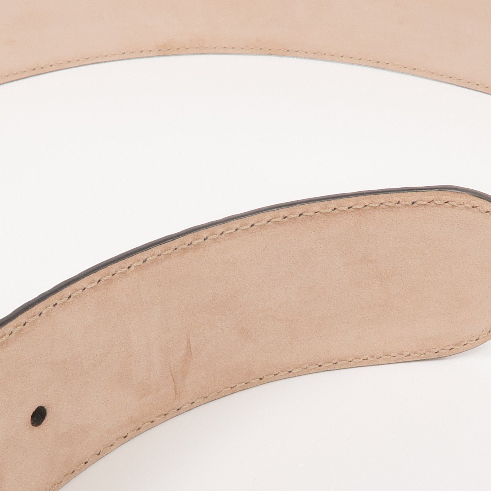 GUCCI 牛皮皮革Belt銀扣皮帶