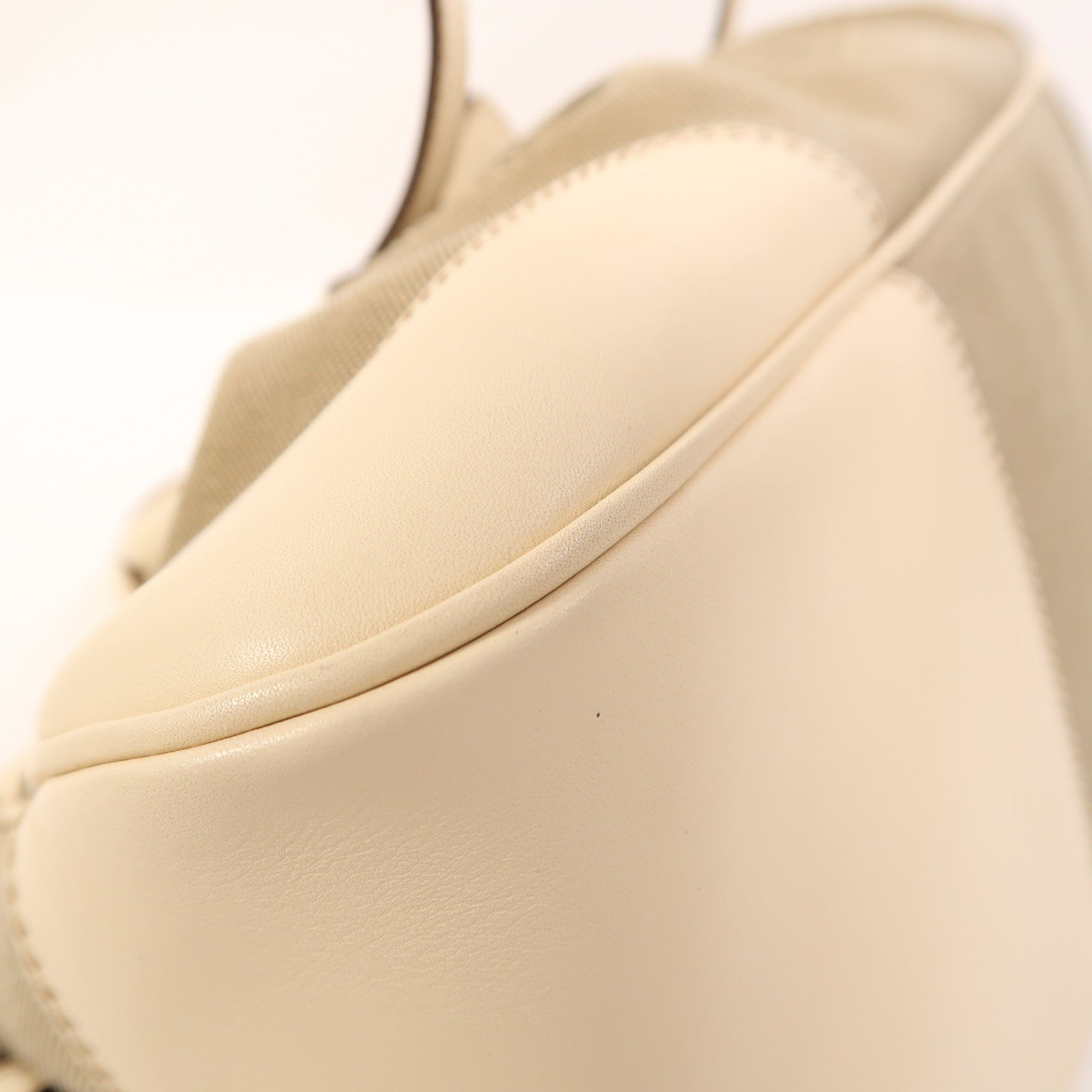 PRADA 【激減優惠】帆布/牛皮皮革2 Way Shoulder銀扣手挽肩背兩用袋