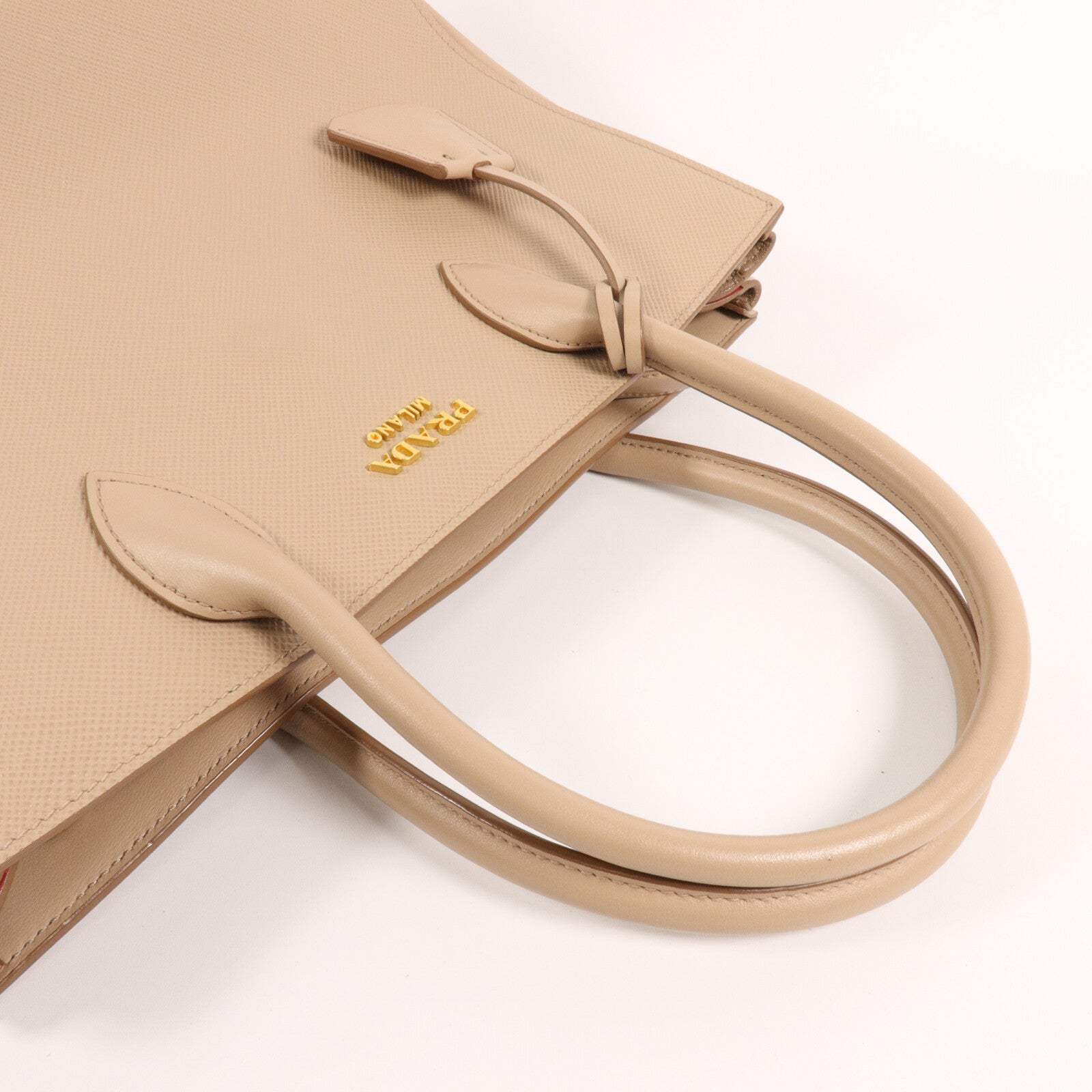 PRADA Saffiano皮革Double手挽肩背兩用袋