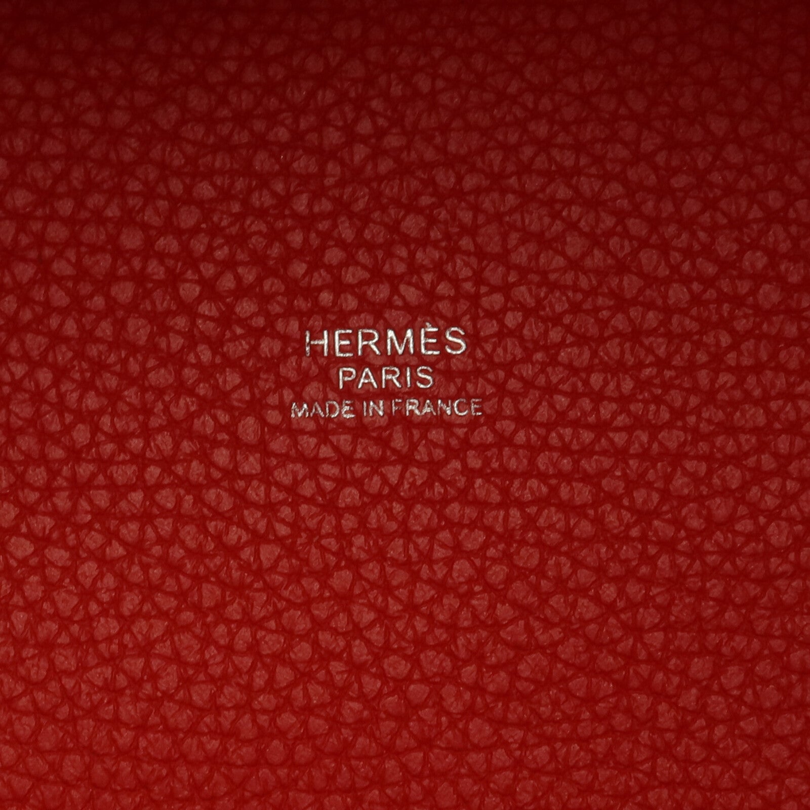 HERMES Clemence皮革Picotin PM銀扣手挽袋Rose Mexico/Rouge de Coeur