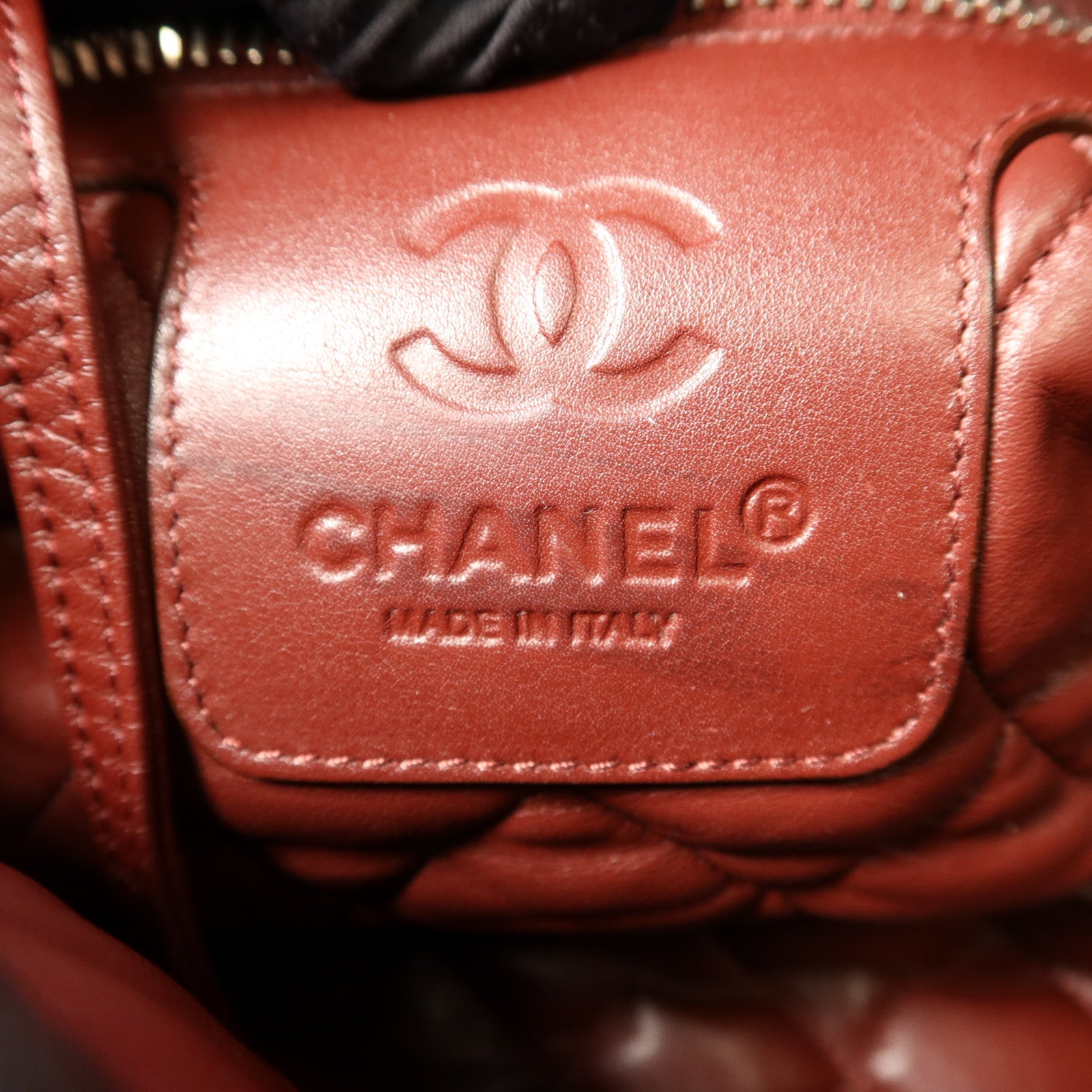 CHANEL 牛皮皮革Coco Cocoon銀扣手挽袋