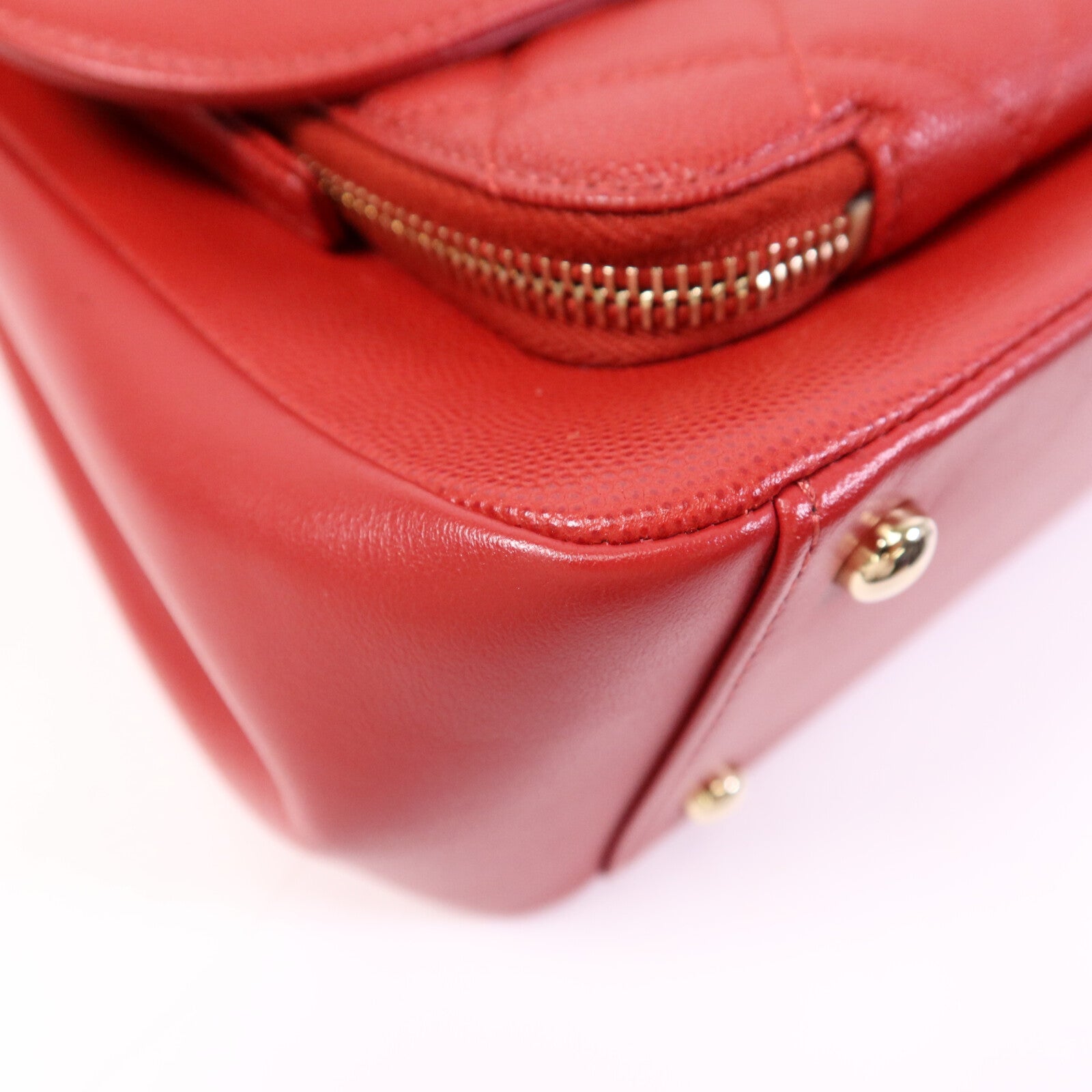 CHANEL 牛皮皮革Business Afffinity Flap Bag金扣手挽肩背兩用袋