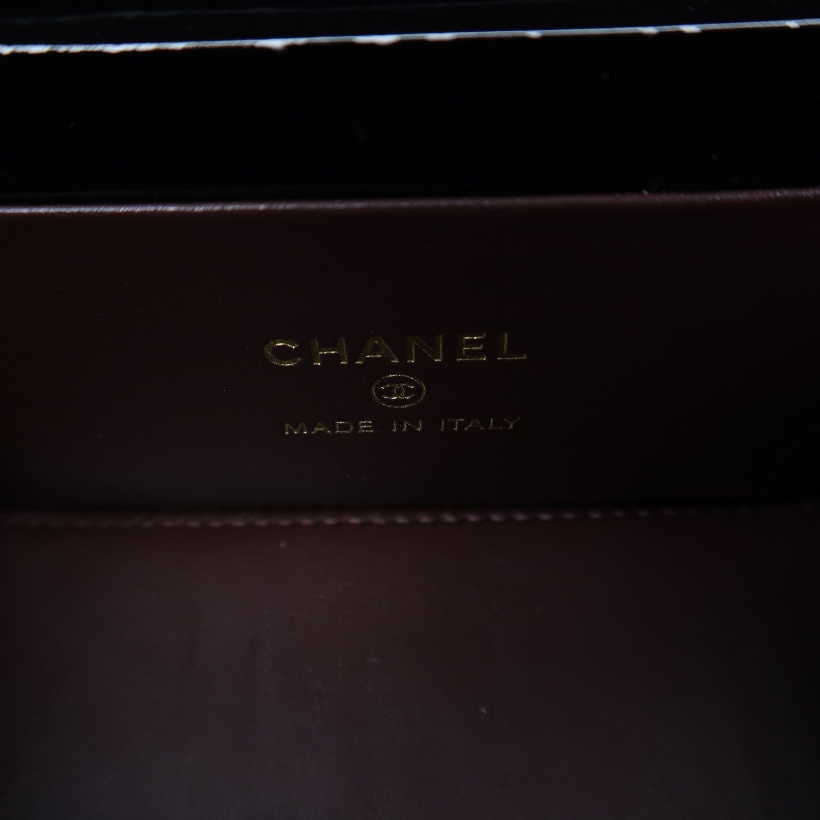 CHANEL 【激減優惠】菱格Caviar皮革Vanity Case金扣鏈帶肩背袋黑色