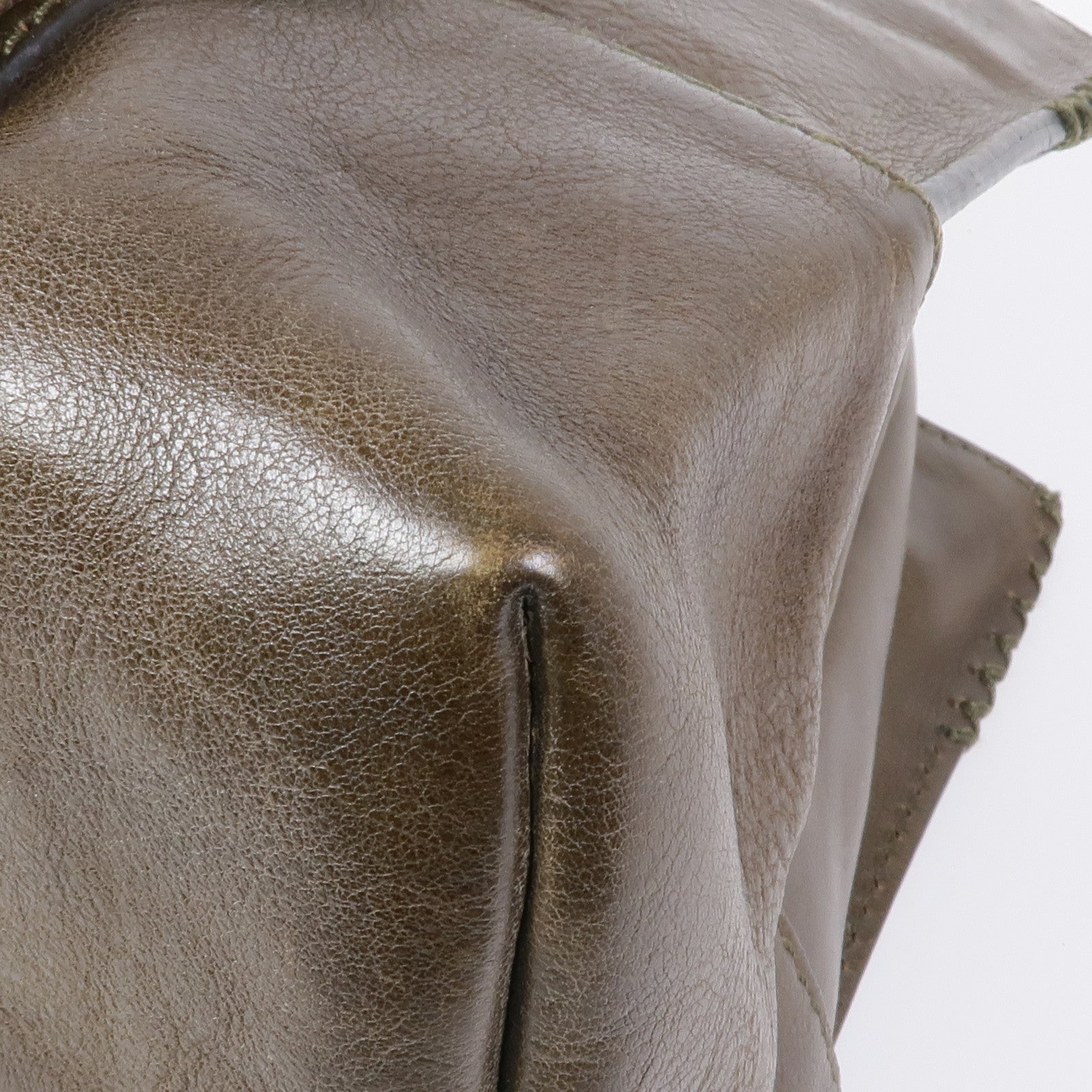 CELINE 牛皮皮革Hand Bag銀扣手挽袋