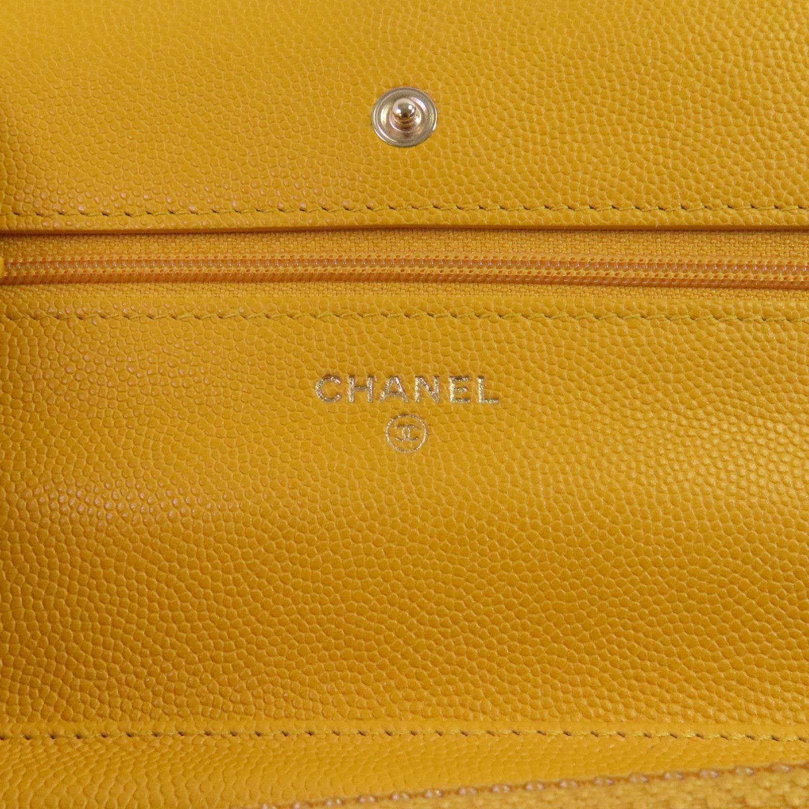 CHANEL 牛皮皮革Chanel WOC Wallet On Chain金扣鏈帶肩背袋