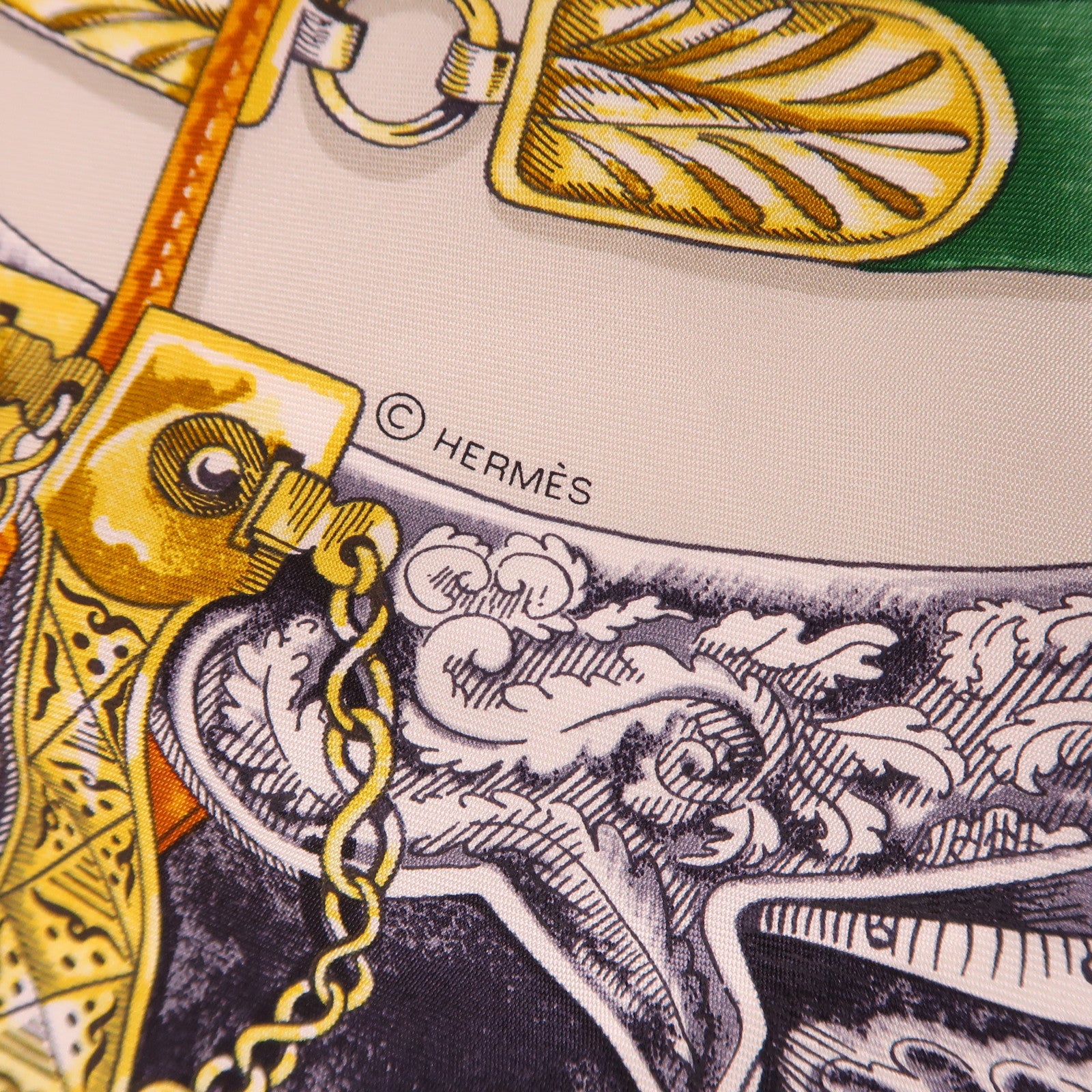 HERMES 絲質Scarf 90X90絲巾