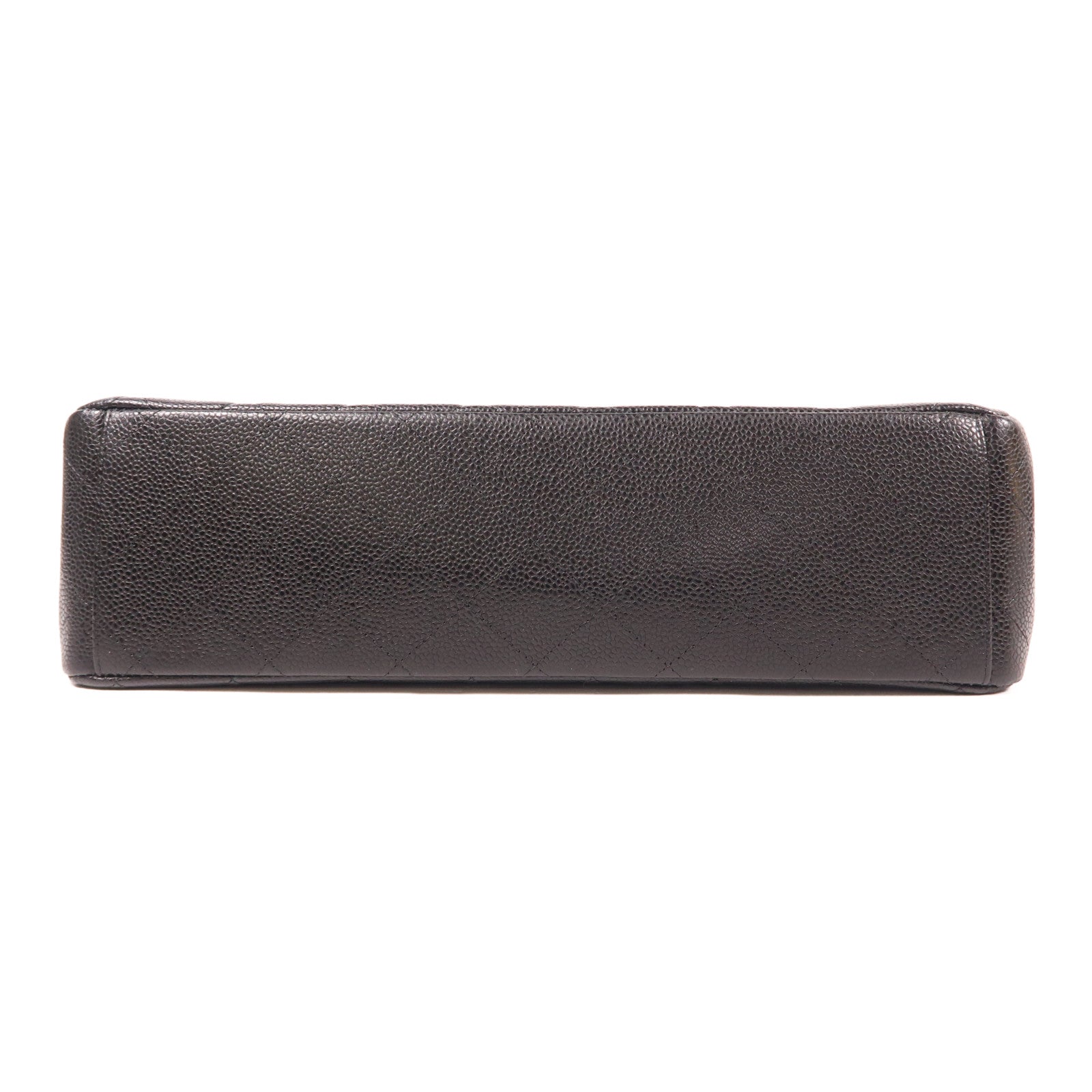 CHANEL 牛皮皮革Maxi Classic銀扣鏈帶肩背袋