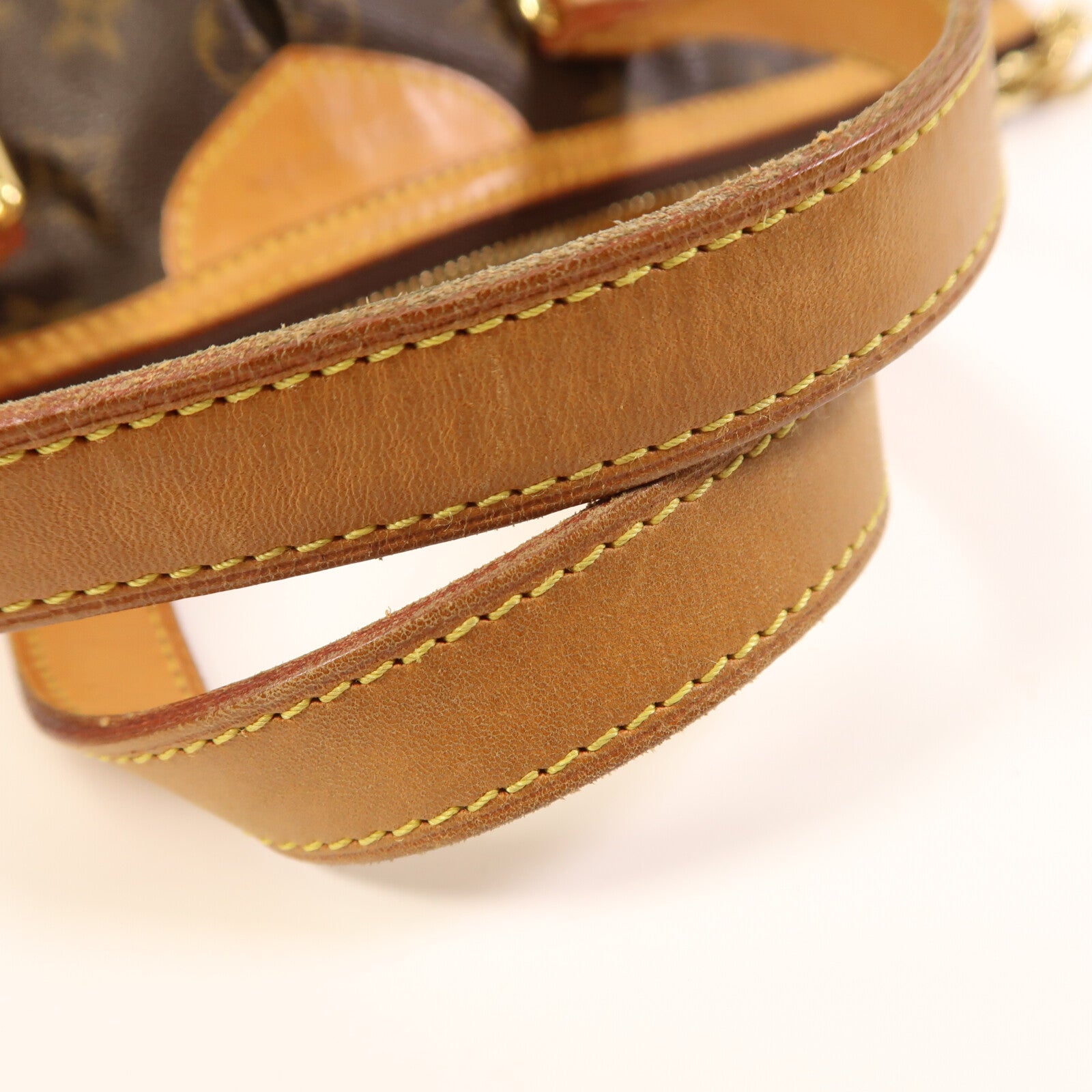 LOUIS VUITTON Monogram Palermo PM金扣手挽肩背兩用袋棕色