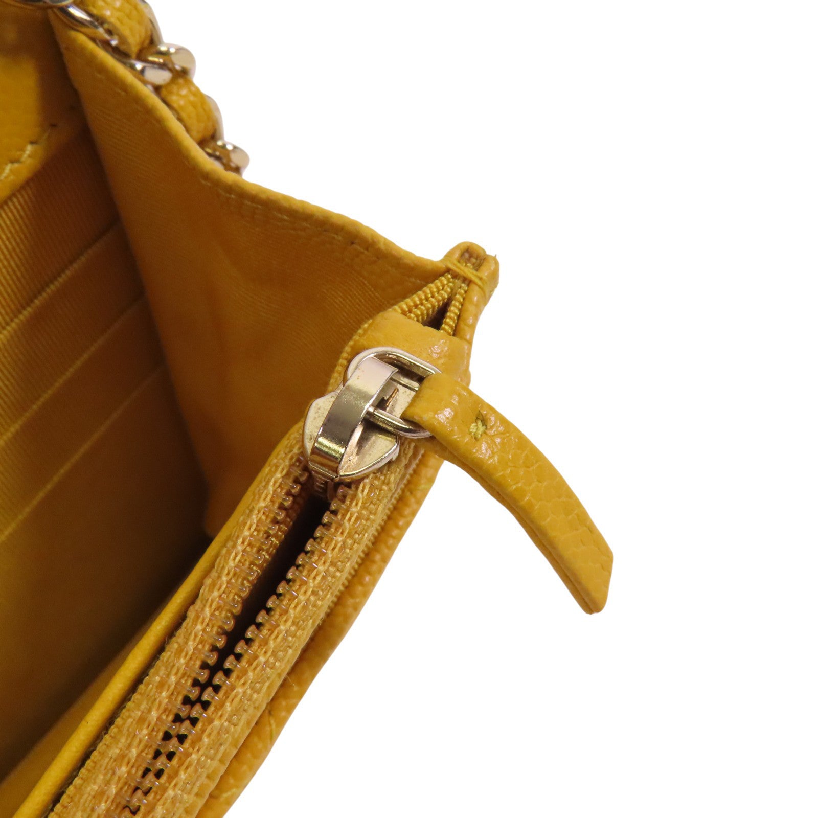 CHANEL 牛皮皮革Chanel WOC Wallet On Chain金扣鏈帶肩背袋