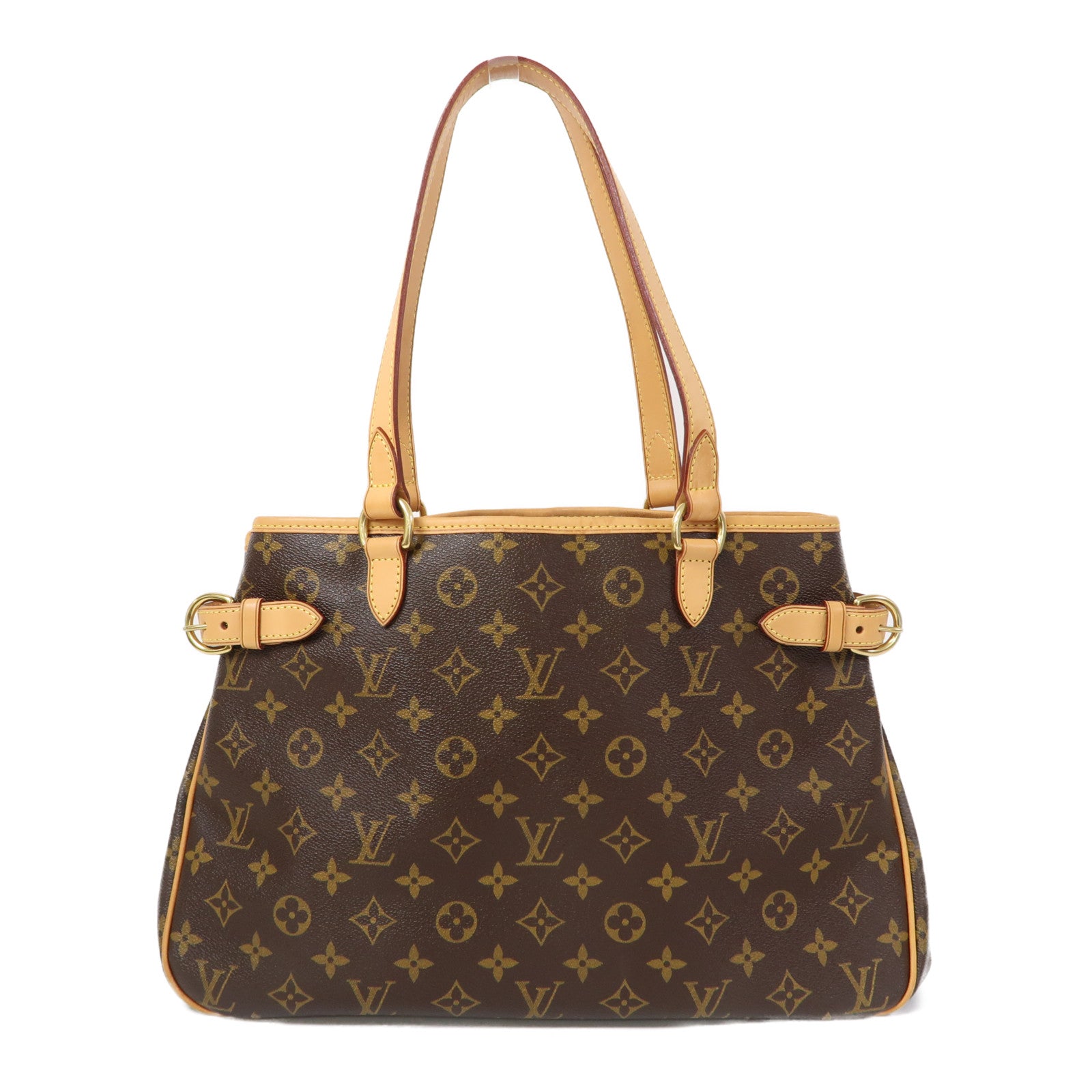 LOUIS VUITTON Monogram Batignolles Horizontal金扣肩背袋啡色
