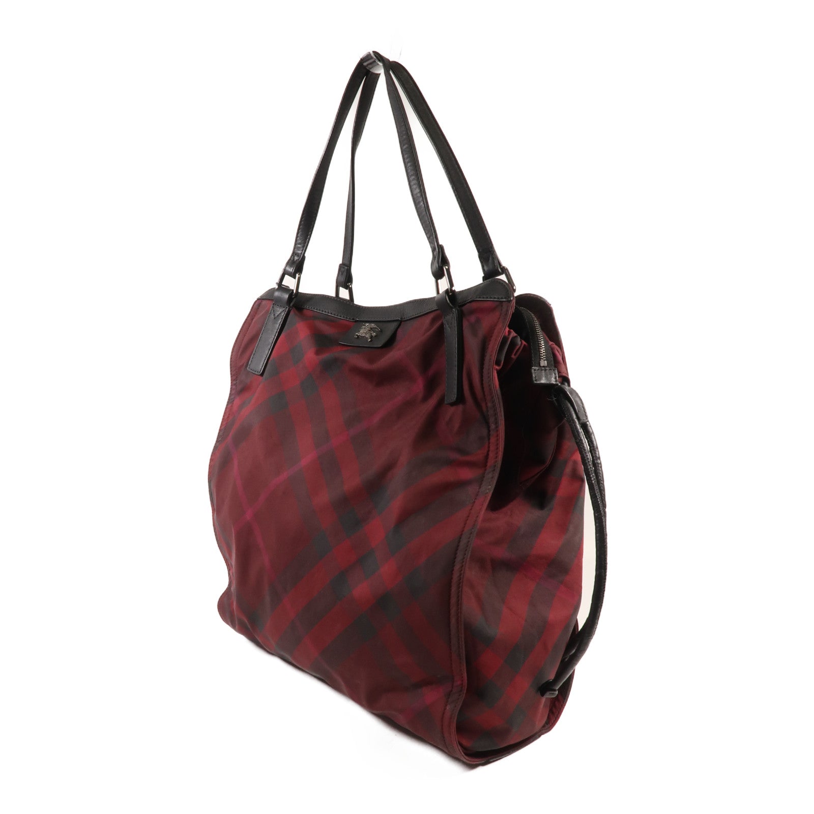 BURBERRY 尼龍Shoulder Bag銀扣肩背袋
