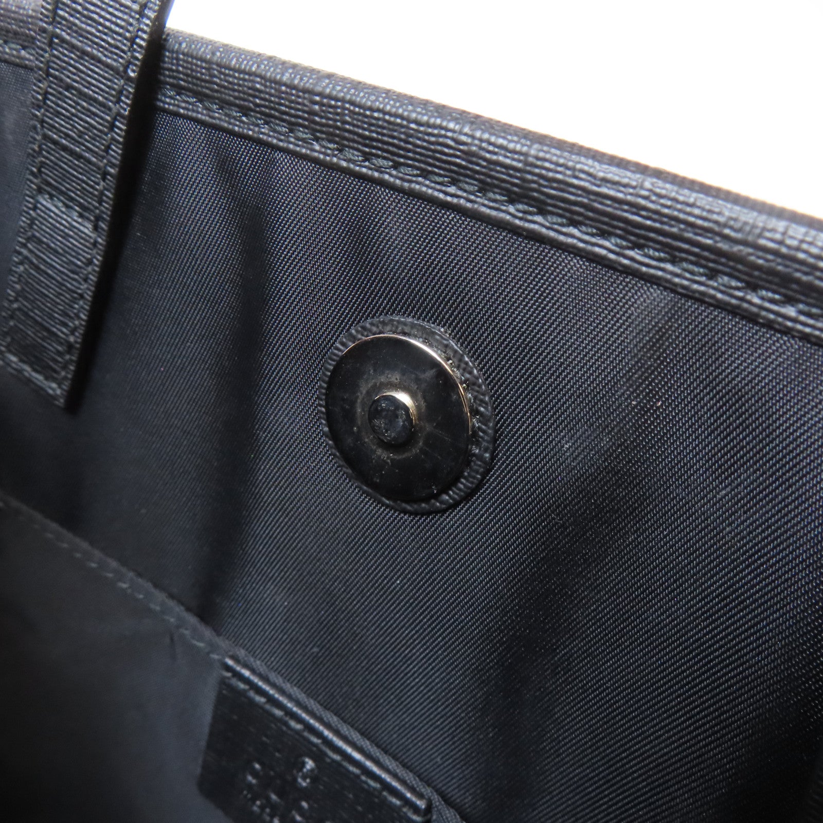 GUCCI 塗層帆布Hand Bag銀扣手挽袋啡色