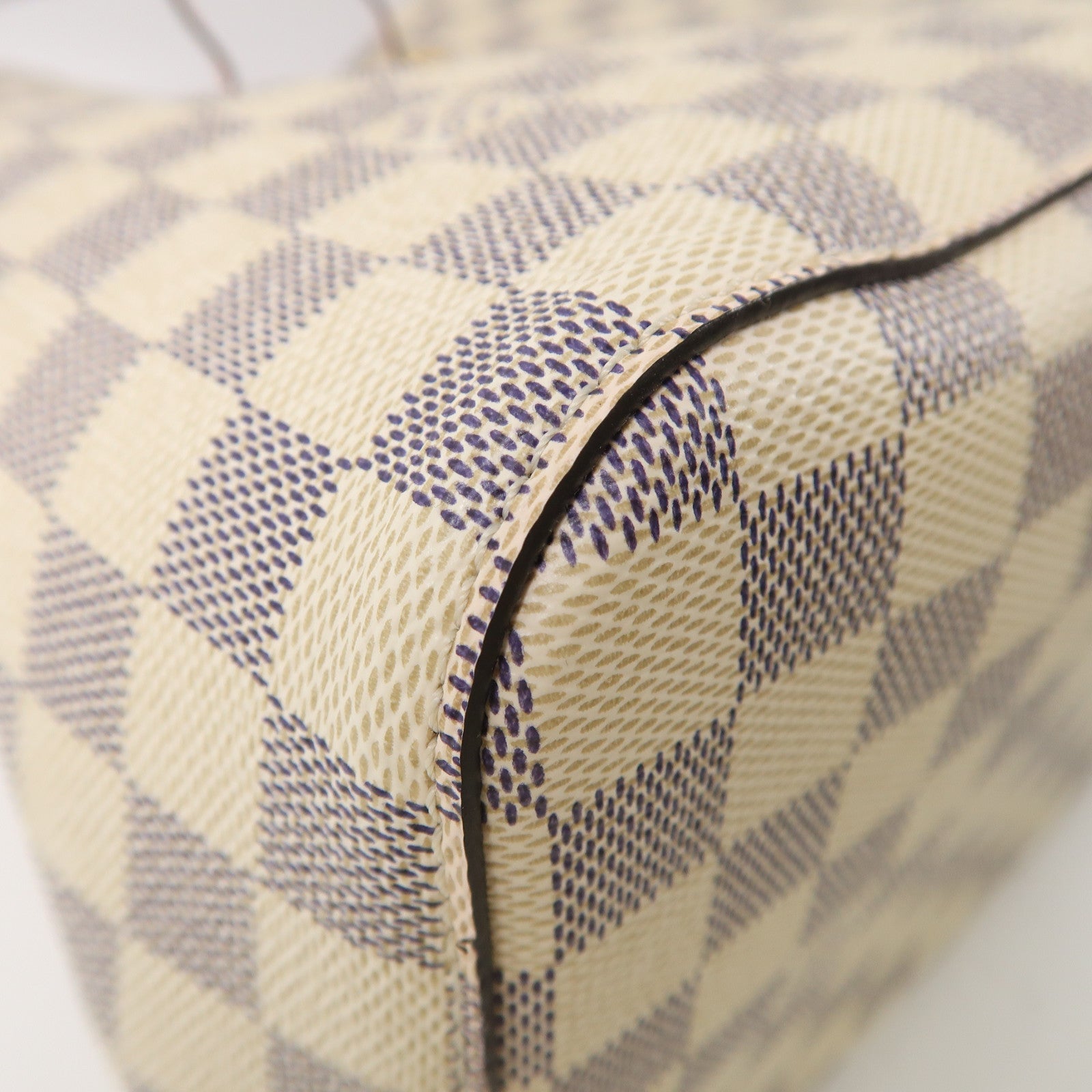 LOUIS VUITTON Damier Azur Neo Noe金扣肩背袋白色