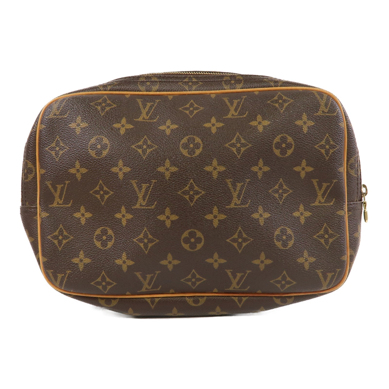 LOUIS VUITTON Monogram Reporter PM金扣肩背袋啡色