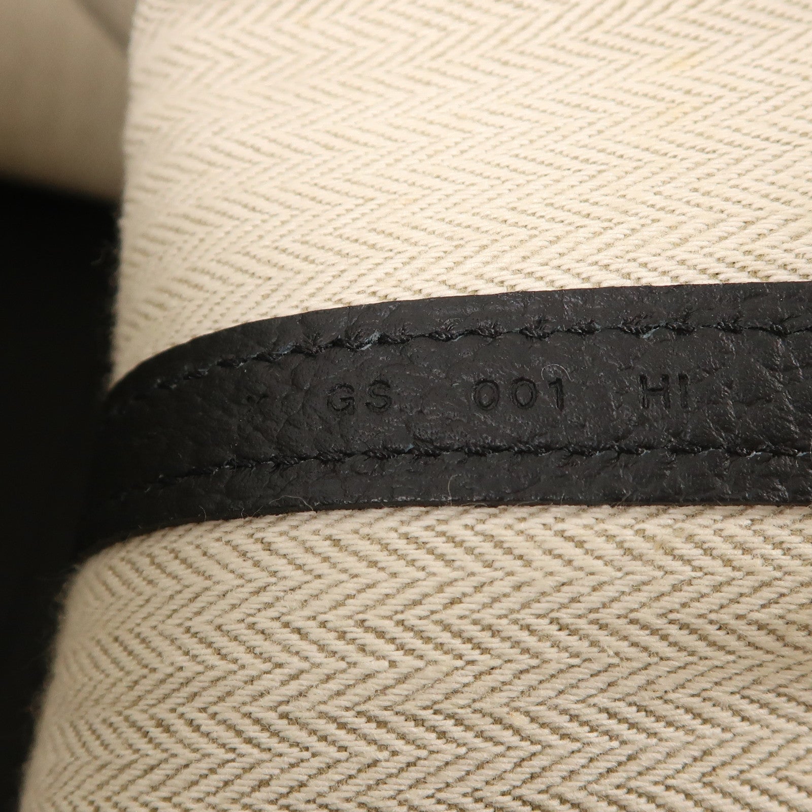 HERMES Negonda皮革Garden Party PM銀扣手挽袋89 Noir