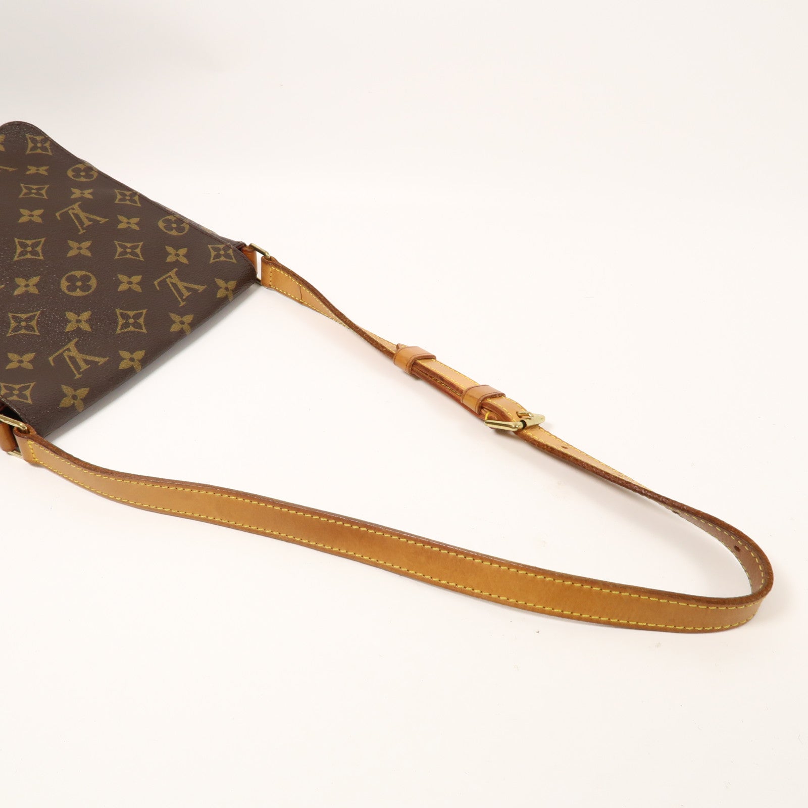 LOUIS VUITTON 【激減優惠】Monogram Musette金扣肩背袋啡色