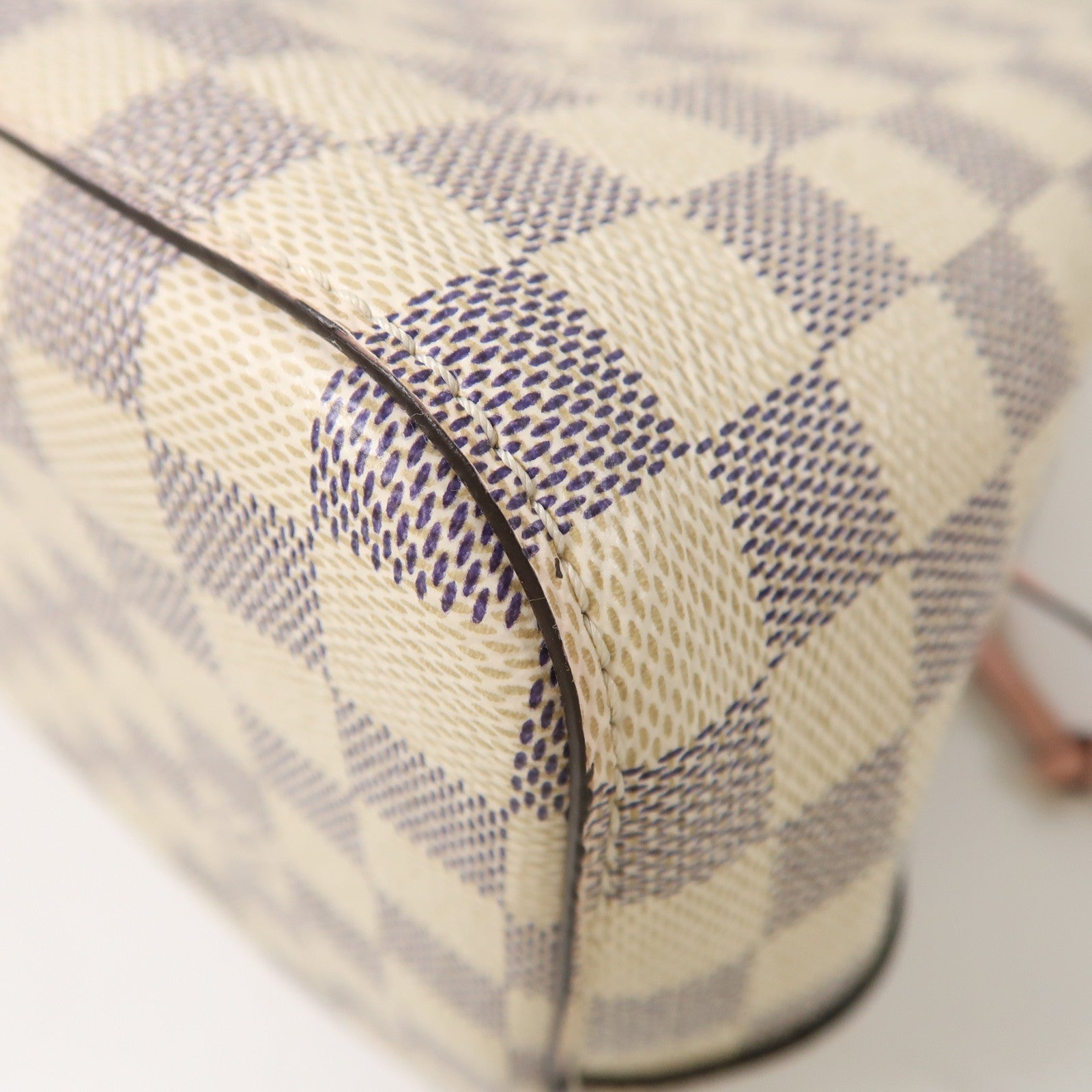 LOUIS VUITTON Damier Azur Neo Noe金扣肩背袋白色