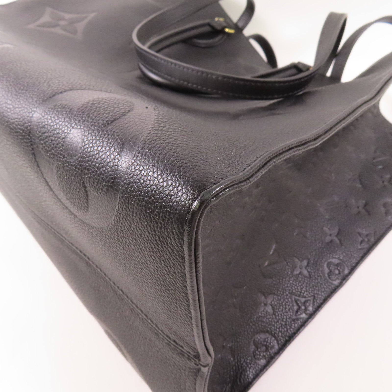 LOUIS VUITTON Monogram Empreinte On The Go GM金扣手挽肩背兩用袋