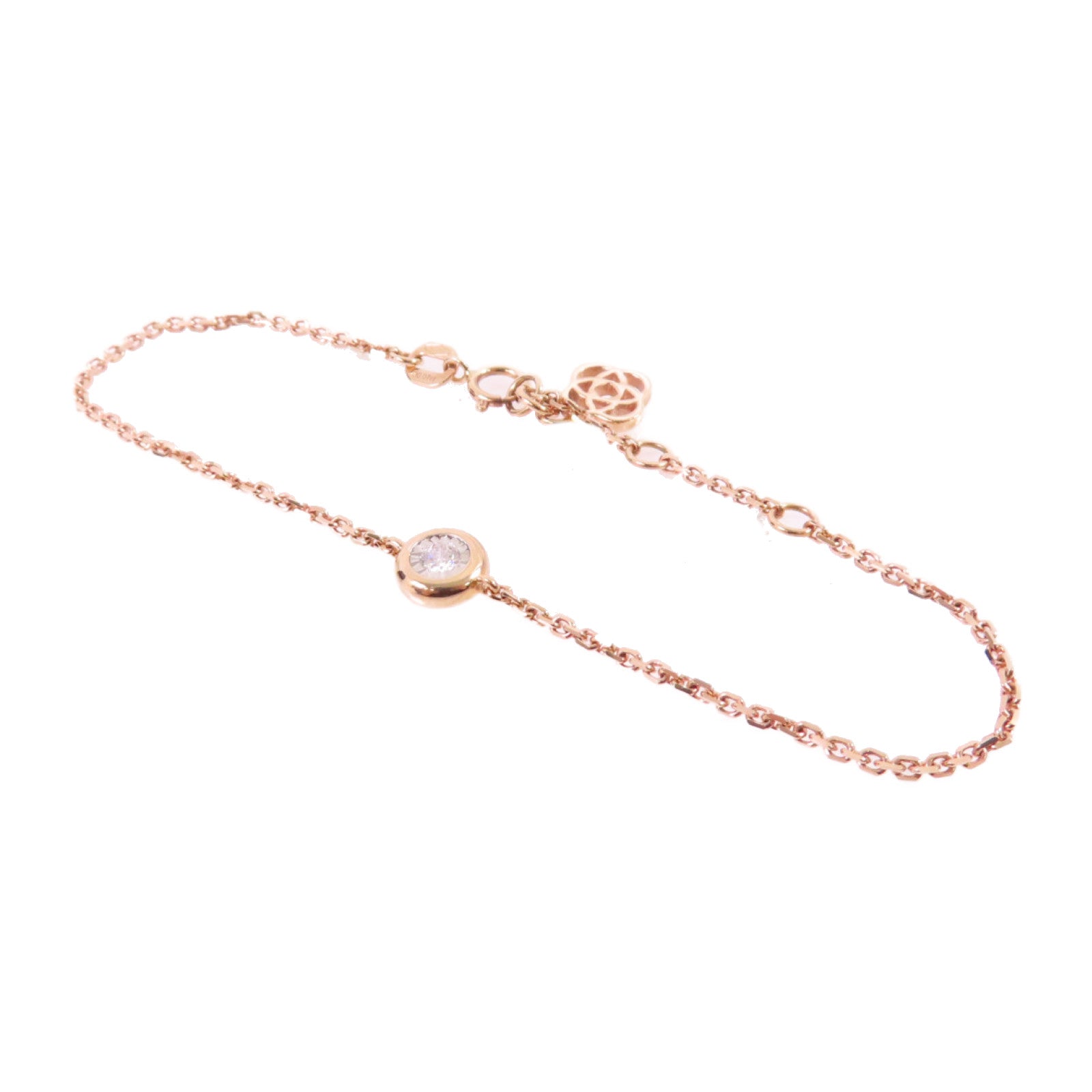 JEWELRY 【激減優惠】18K玫瑰金Diamond Bracelet 0.07ct鑽石手鏈