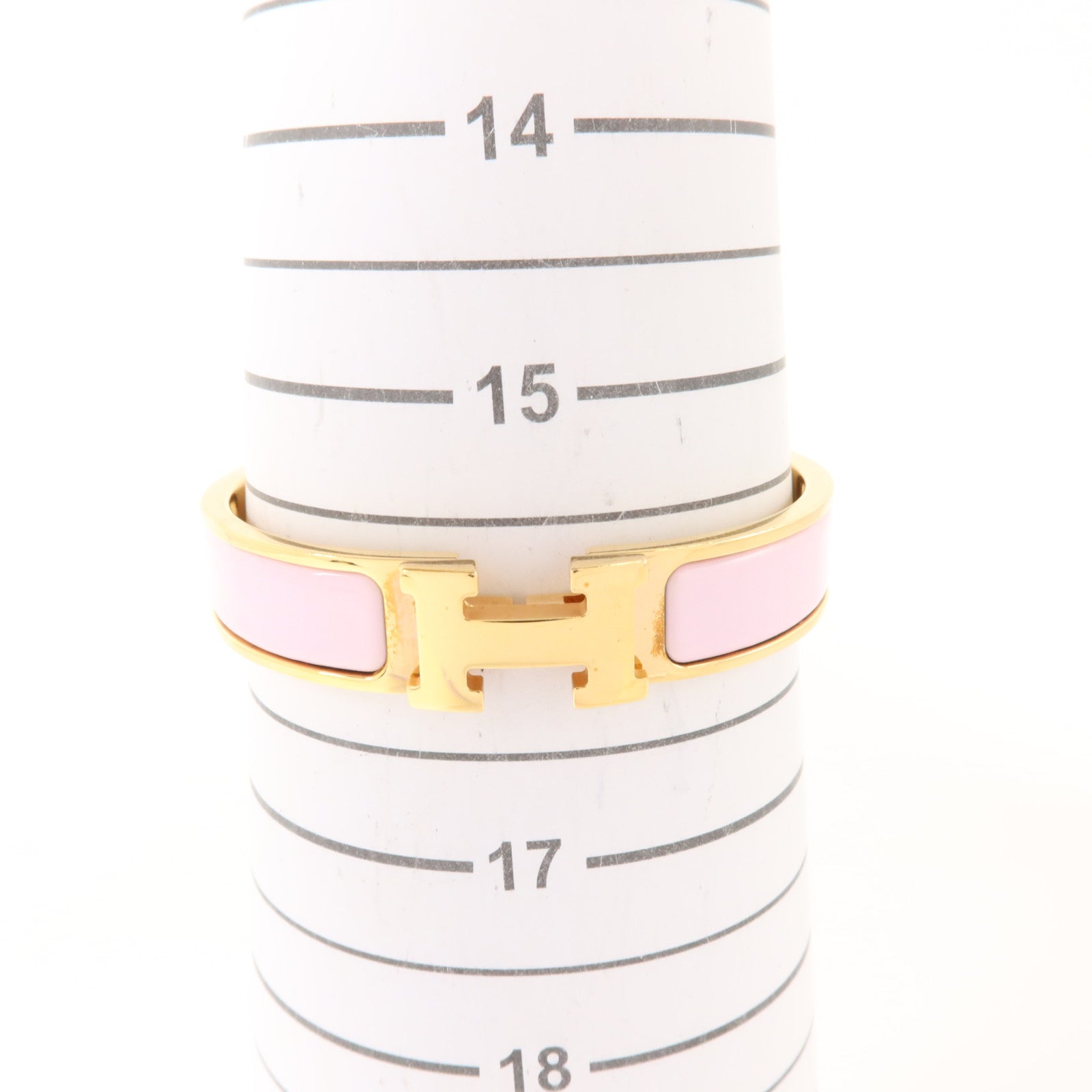 HERMES 金屬/琺瑯Clic-H Braceletj金扣手鏈