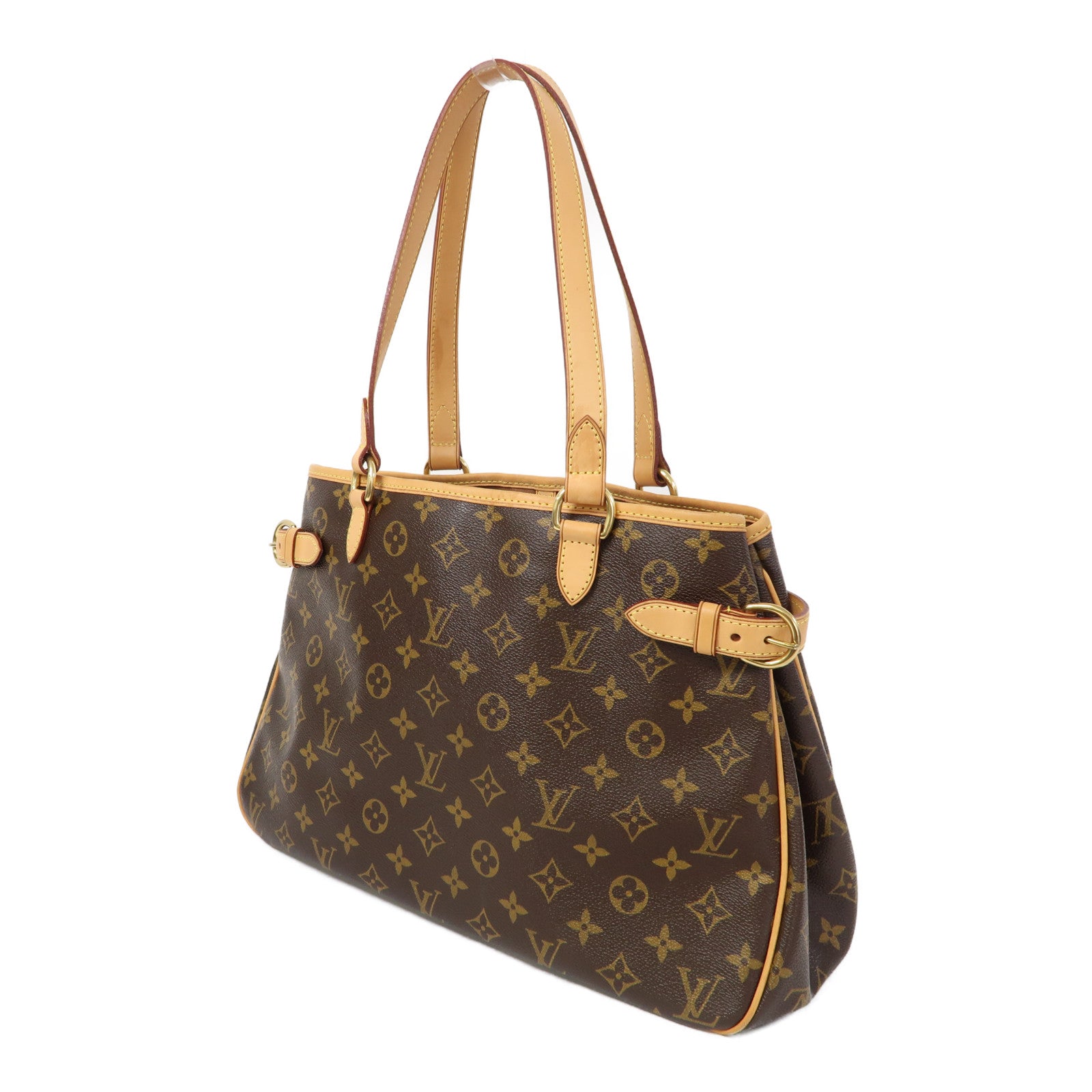 LOUIS VUITTON Monogram Batignolles Horizontal金扣肩背袋啡色