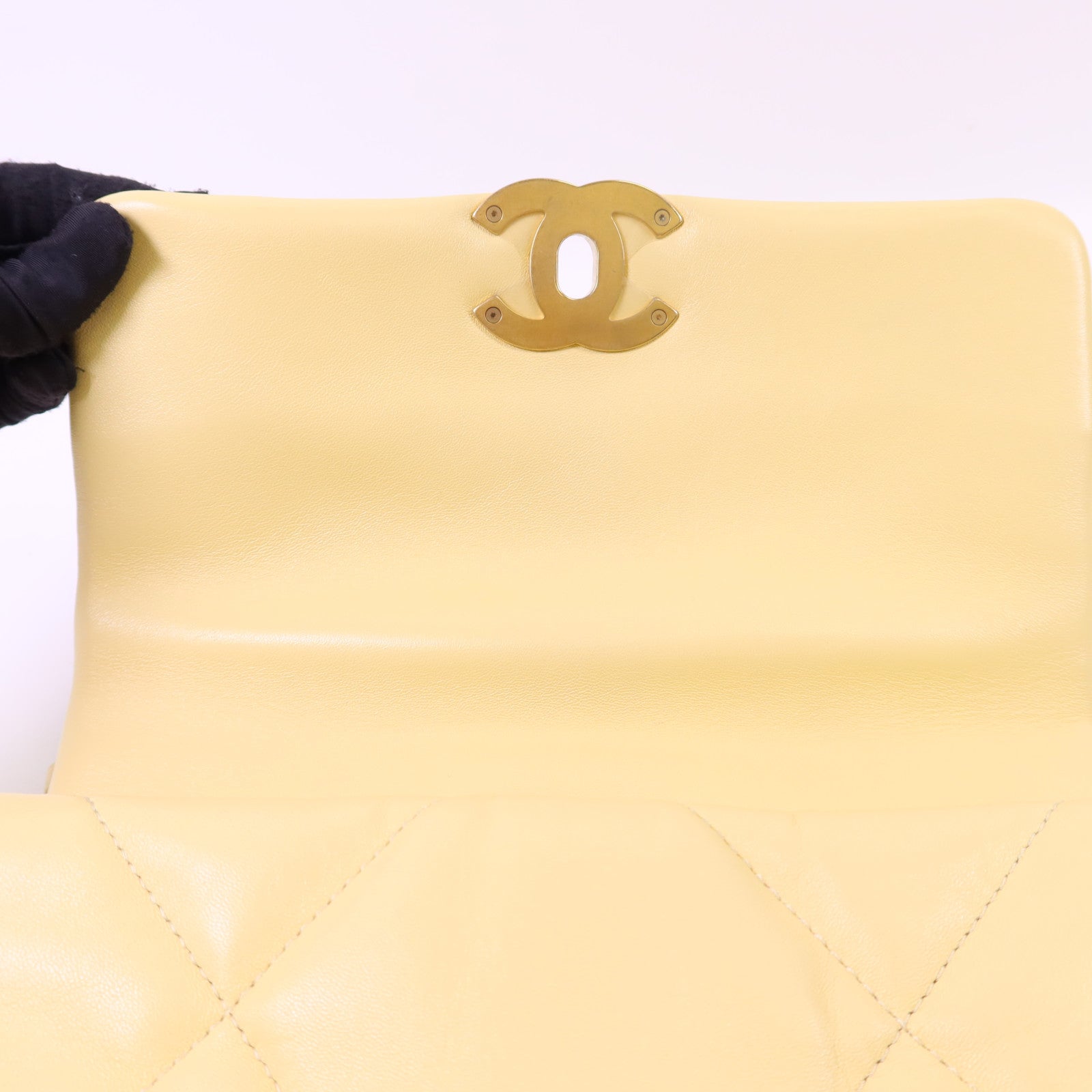 CHANEL 羊皮皮革Chanel 19 Small鏈帶手挽肩背兩用袋