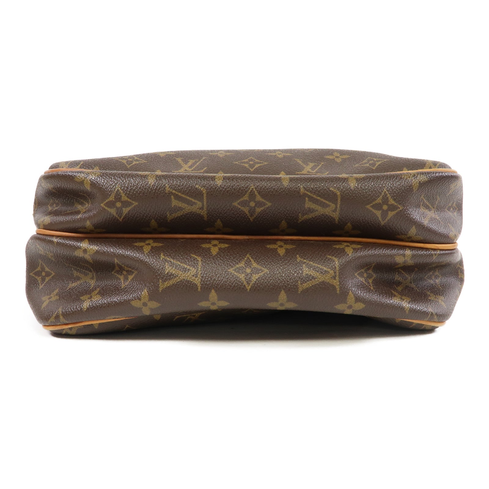 LOUIS VUITTON Monogram Reporter PM金扣肩背袋啡色