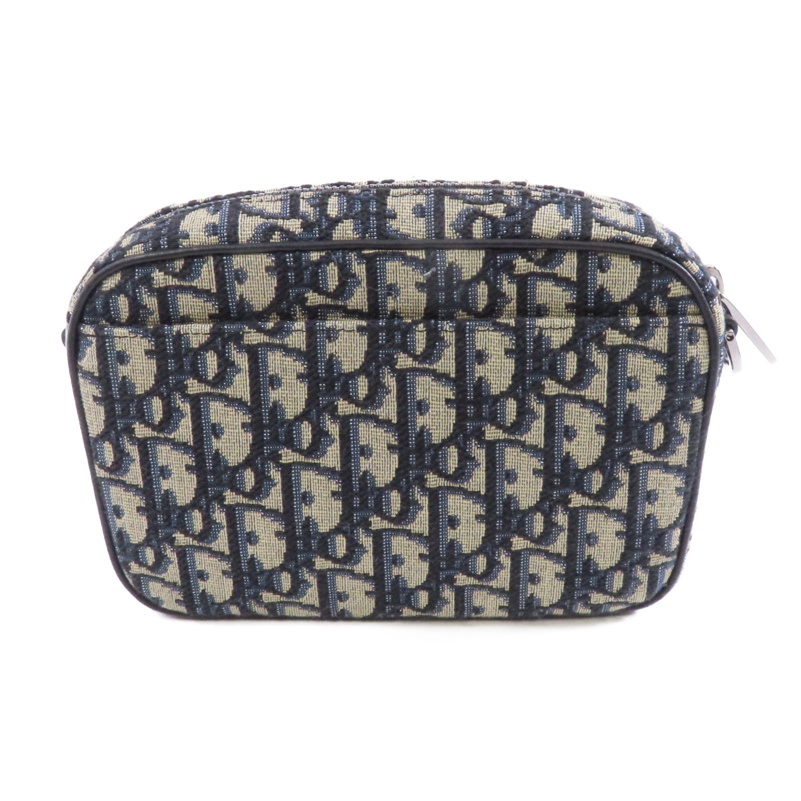 Dior 帆布Safari Mini Messenger銀扣肩背袋藍色
