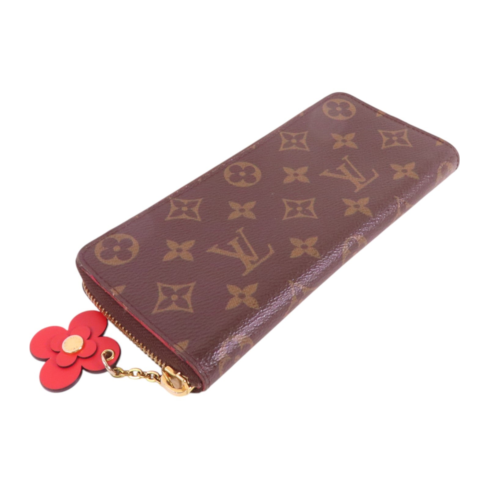 LOUIS VUITTON Monogram Clemence金扣拉鏈長錢包
