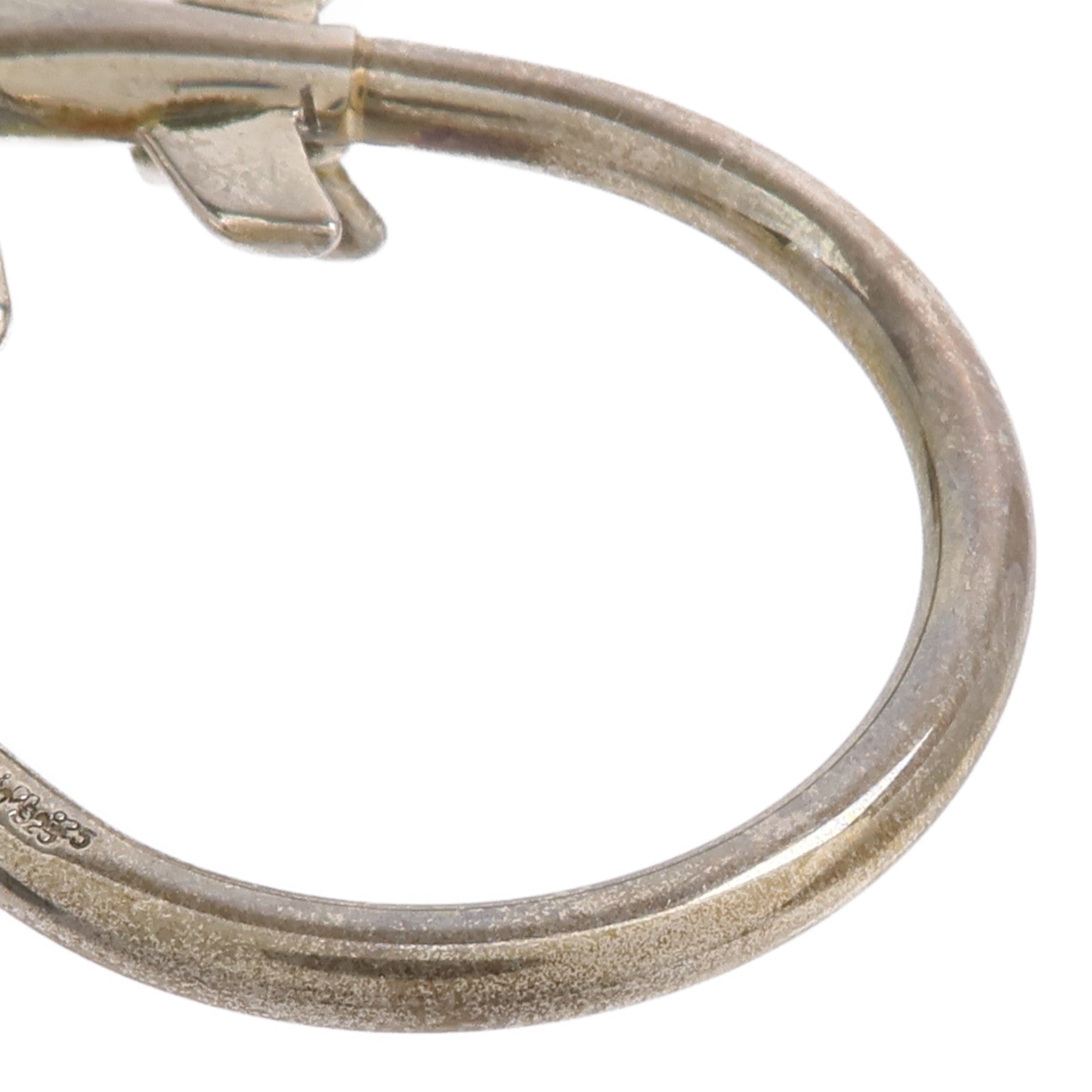 TIFFANY＆CO 925純銀Airplane ＆ Globe Key Ring鑰匙圈
