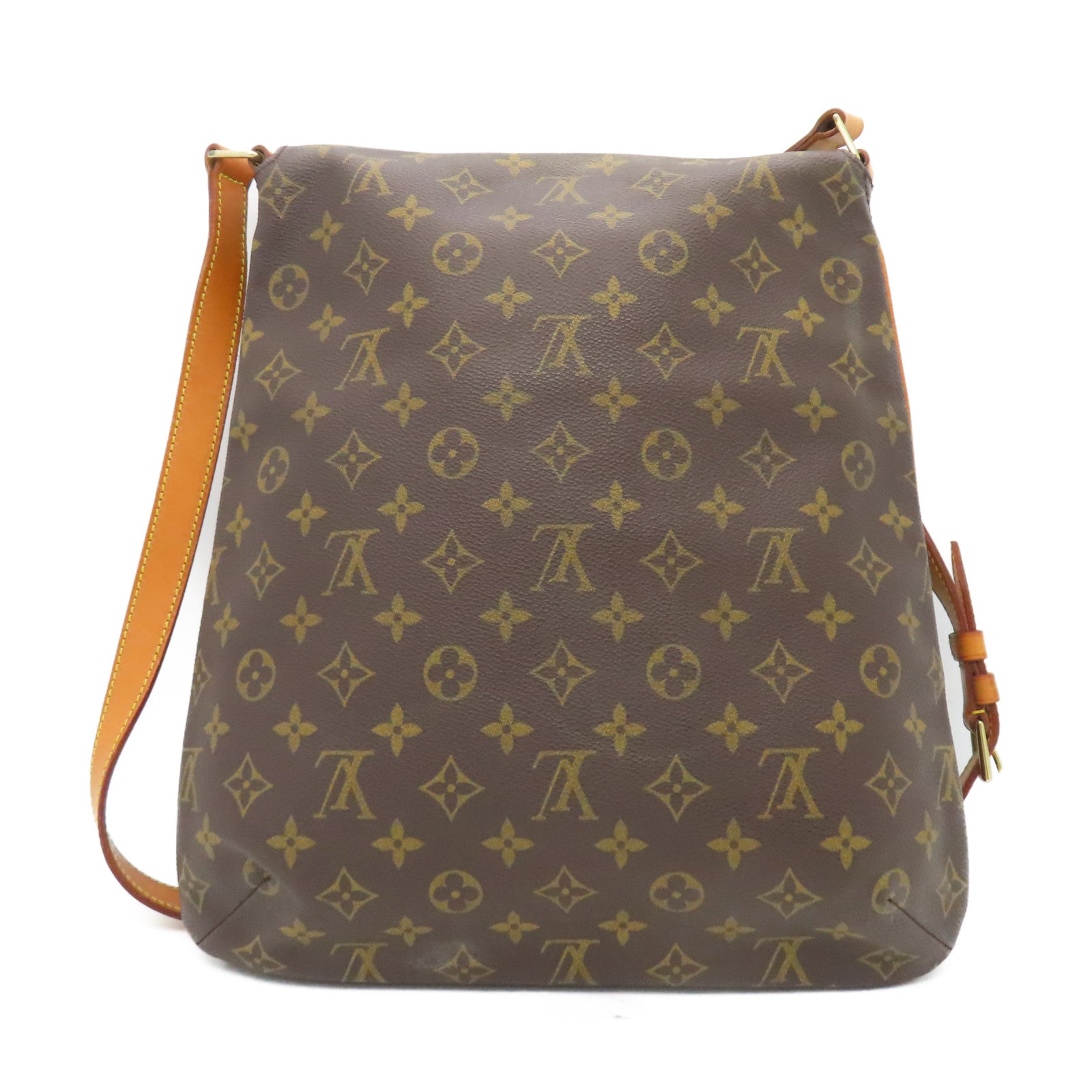 LOUIS VUITTON 【激減優惠】Monogram Musette金扣肩背袋啡色