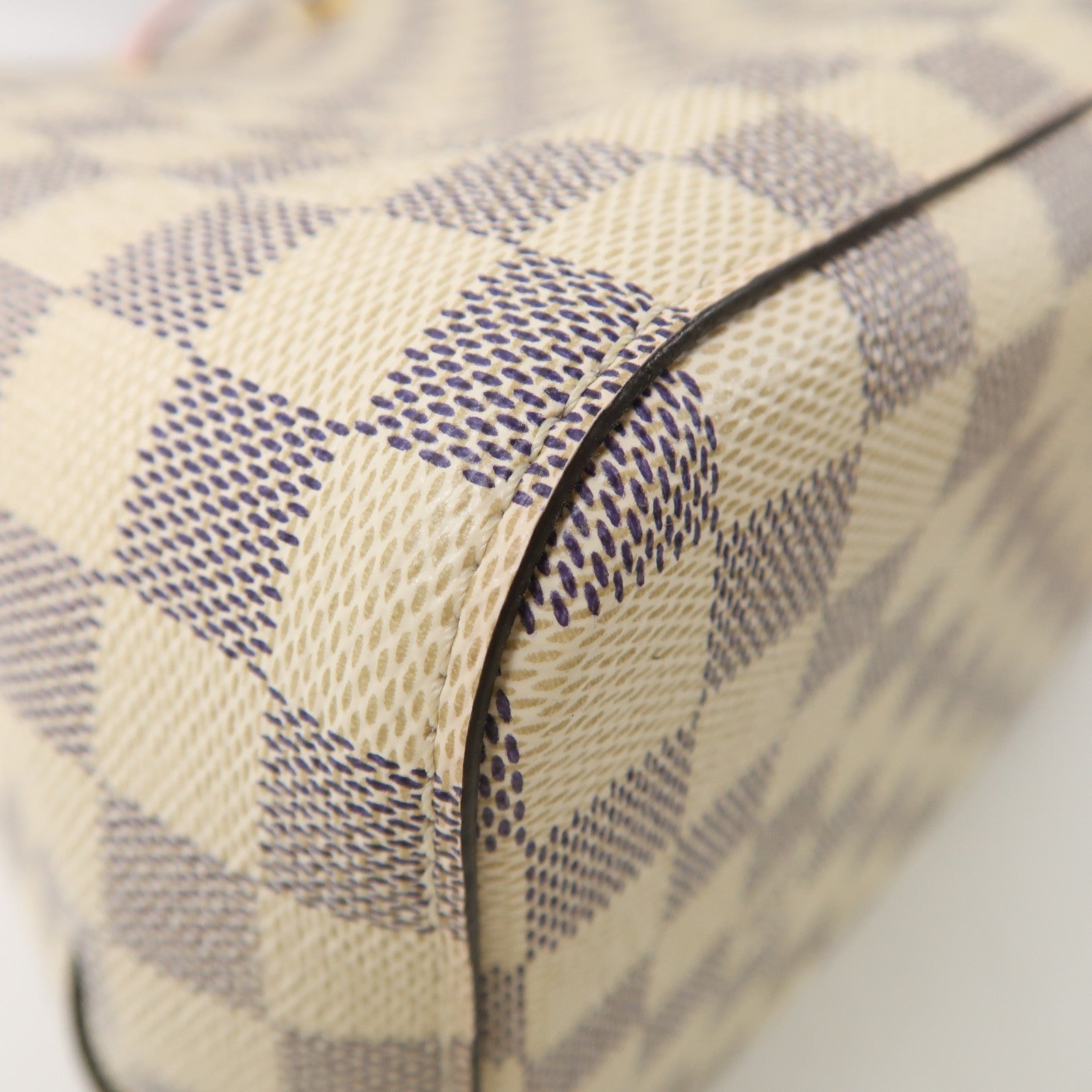 LOUIS VUITTON Damier Azur Neo Noe金扣肩背袋白色