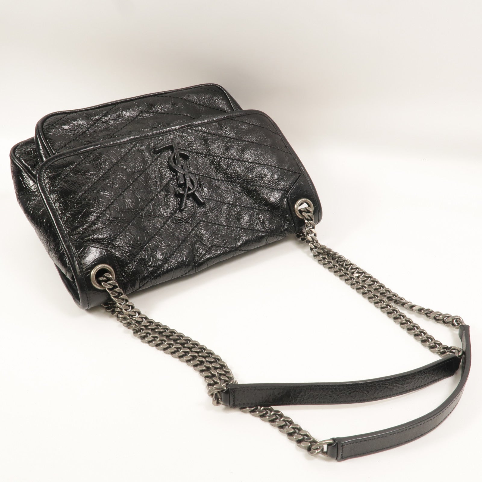 SAINT LAURENT 牛皮皮革Niki Medium鏈帶肩背袋