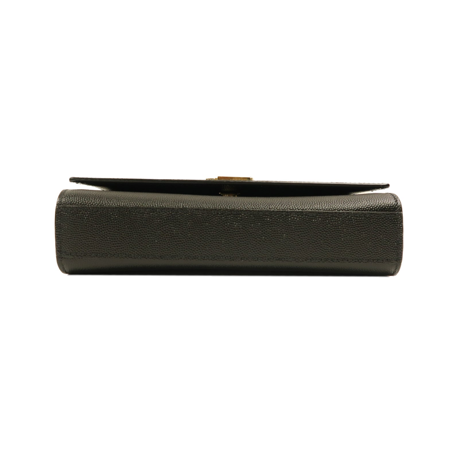 YVES SAINT LAURENT 牛皮皮革Chain Shoulder Bag金扣鏈帶肩背袋黑色