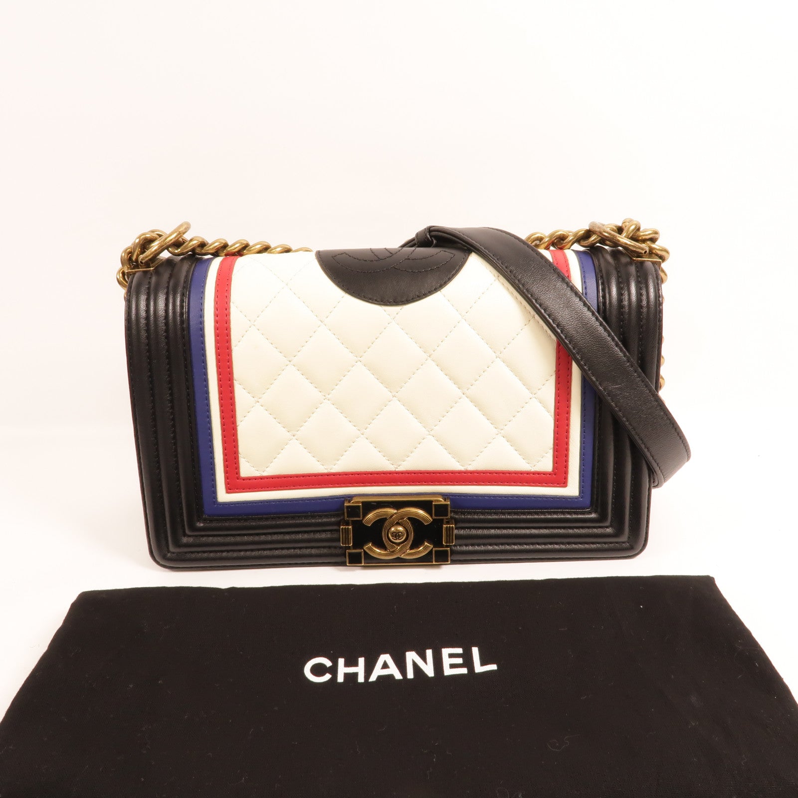 CHANEL 牛皮皮革Boy 25肩背袋