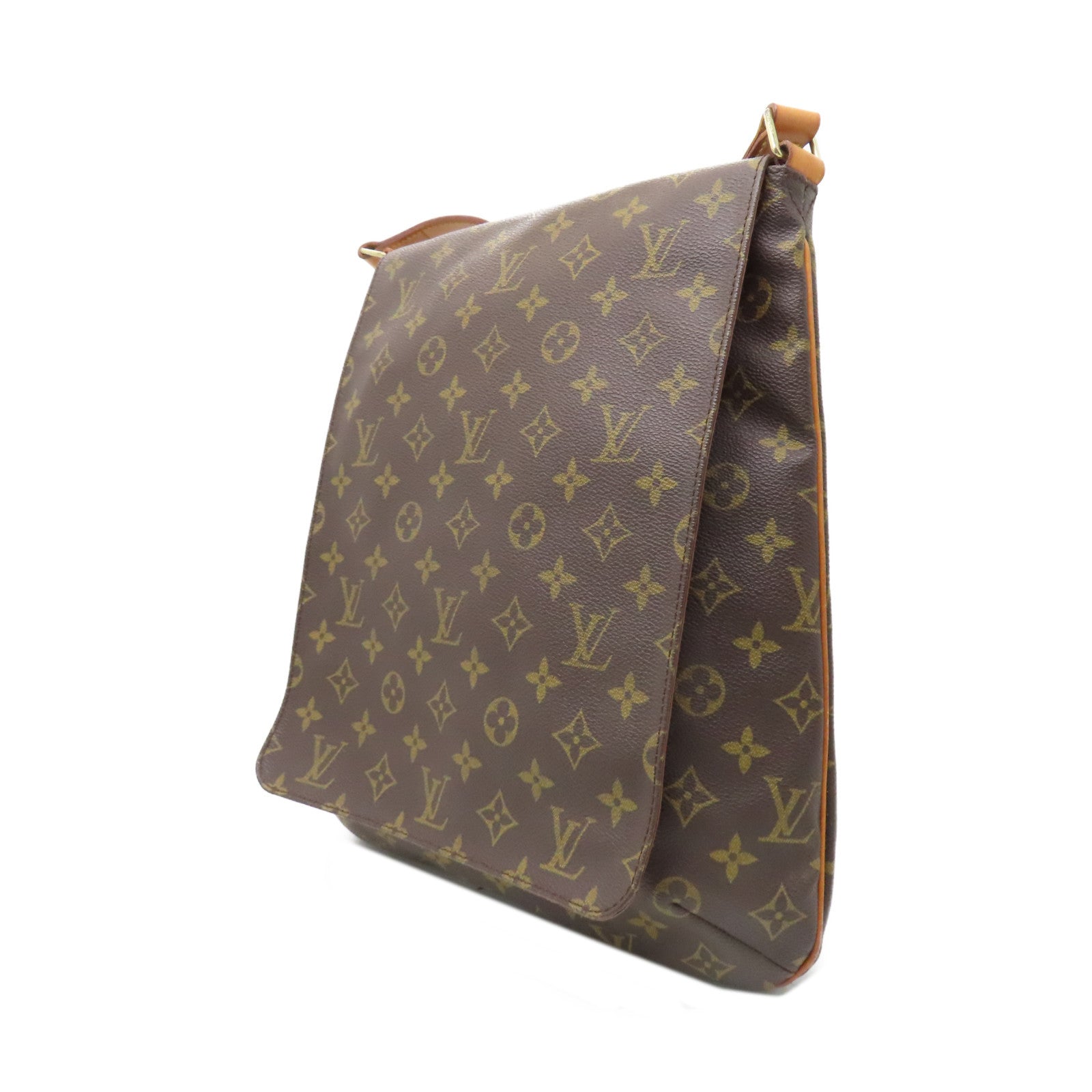 LOUIS VUITTON 【激減優惠】Monogram Musette金扣肩背袋啡色